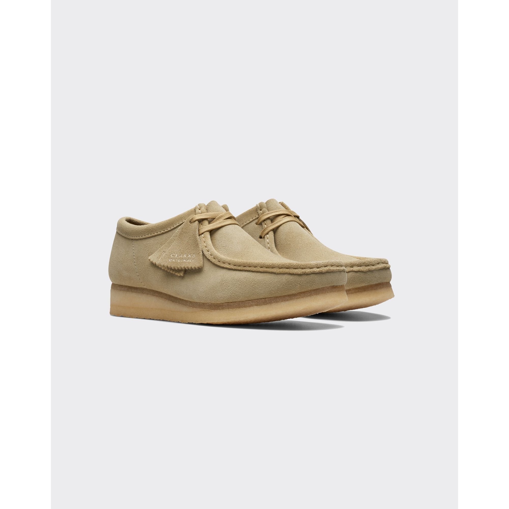 Sneakers Wallabee Suede Maple Clarks vista1