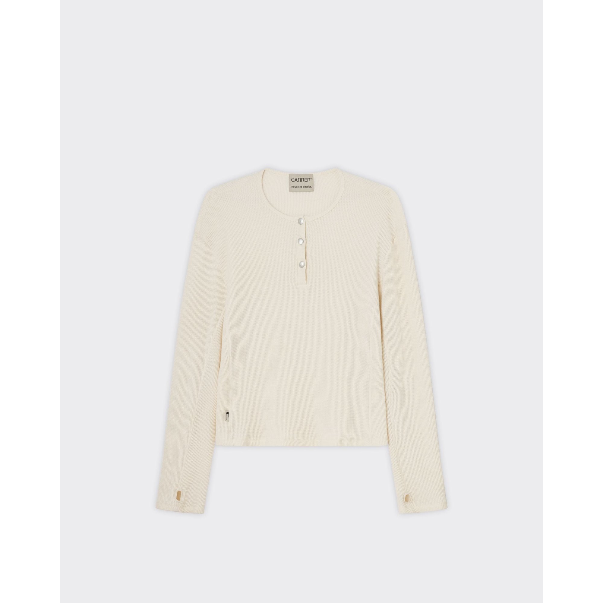 Longsleeve Lis Henley Ecru carrer vista0