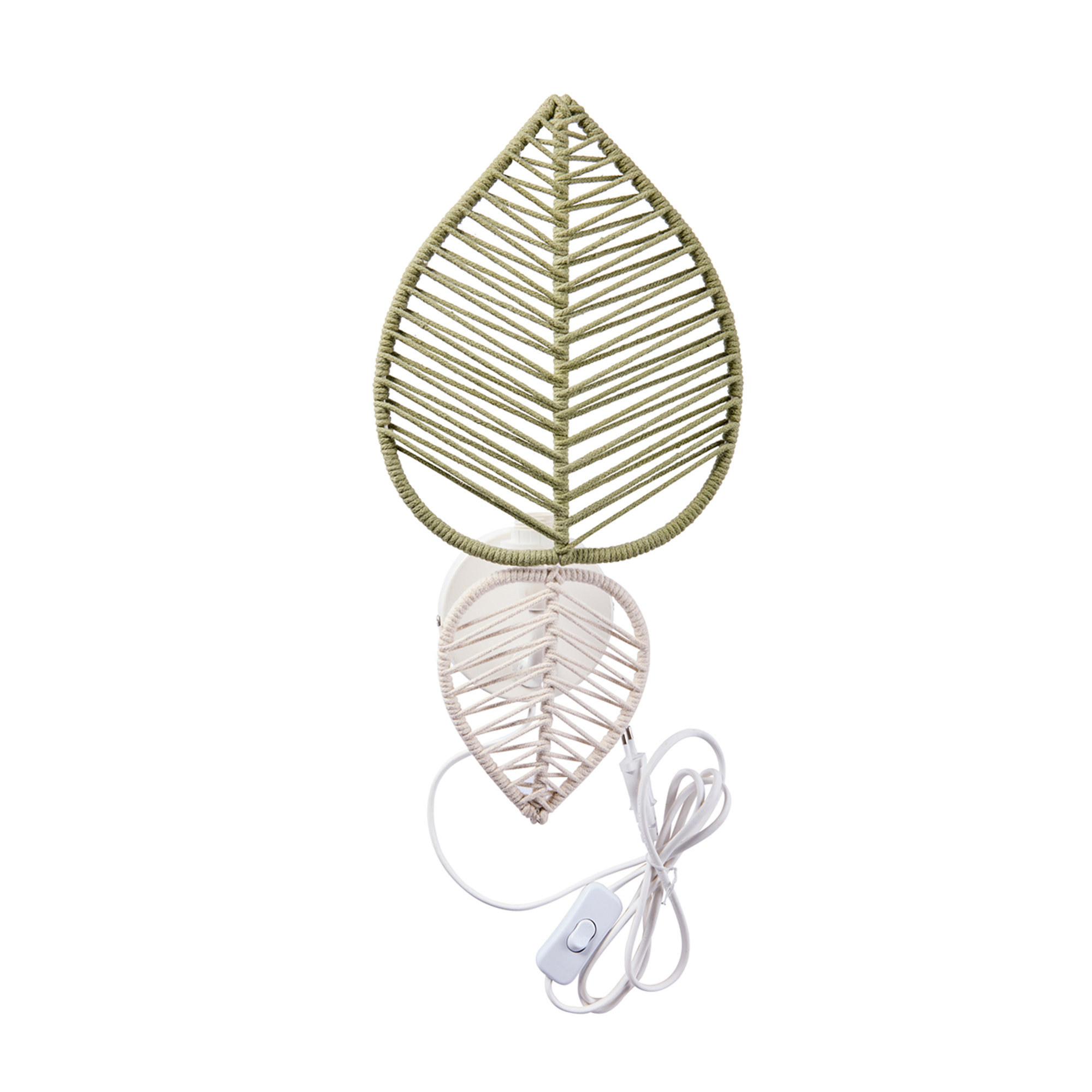 Casablanca - Wandlampe doppelte Blätter grün, beige Novità Home vista0