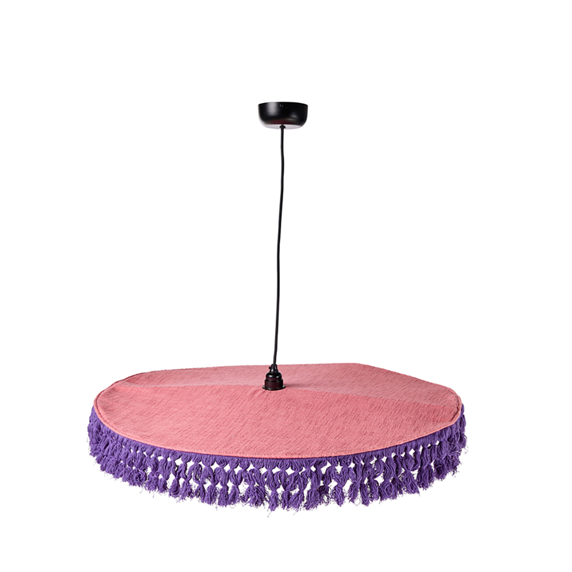 Siviglia - lampadario con frangia rosa e viola Novità Home vista0