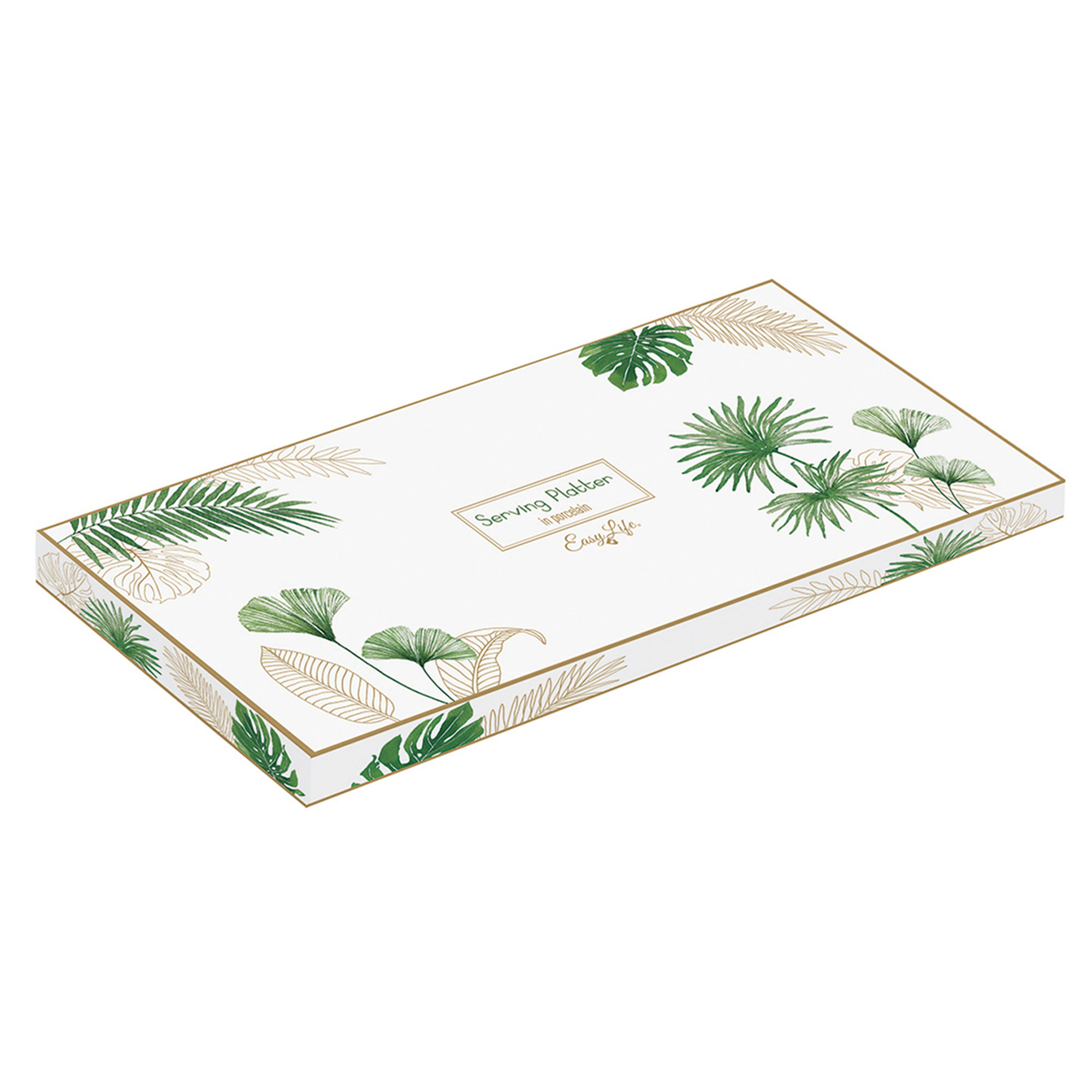 Rektangulär bricka 36×16 cm EXOTIQUE Easy life vista1