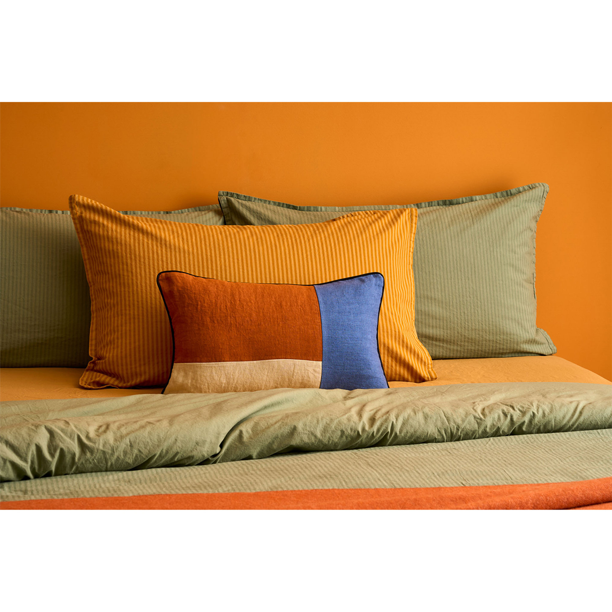 COUTURE Cojín decorativo rectangular, Arcilla/Pizarra, 50x30 Biancoperla vista3