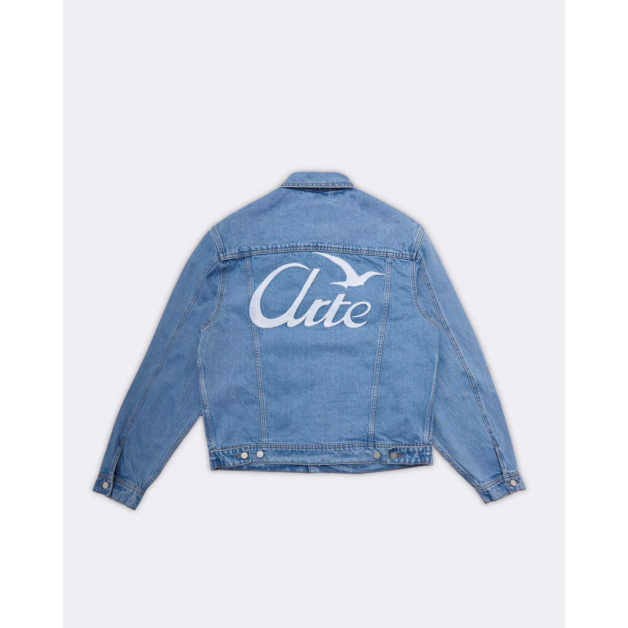 Giacca Bird Back Denim Bleach Arte Antwerp vista1