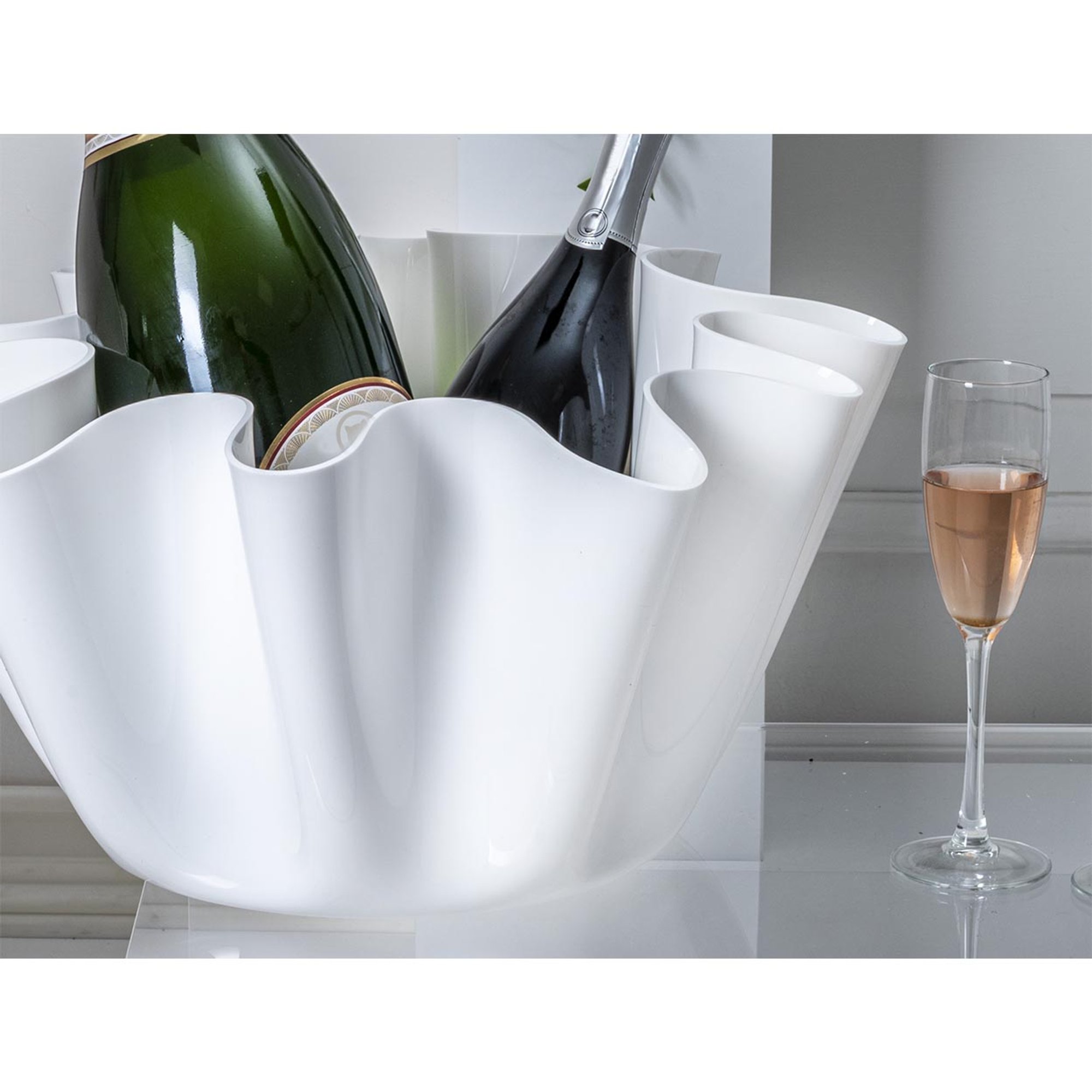 Drappeggi vaso grande bianco Iplex vista2