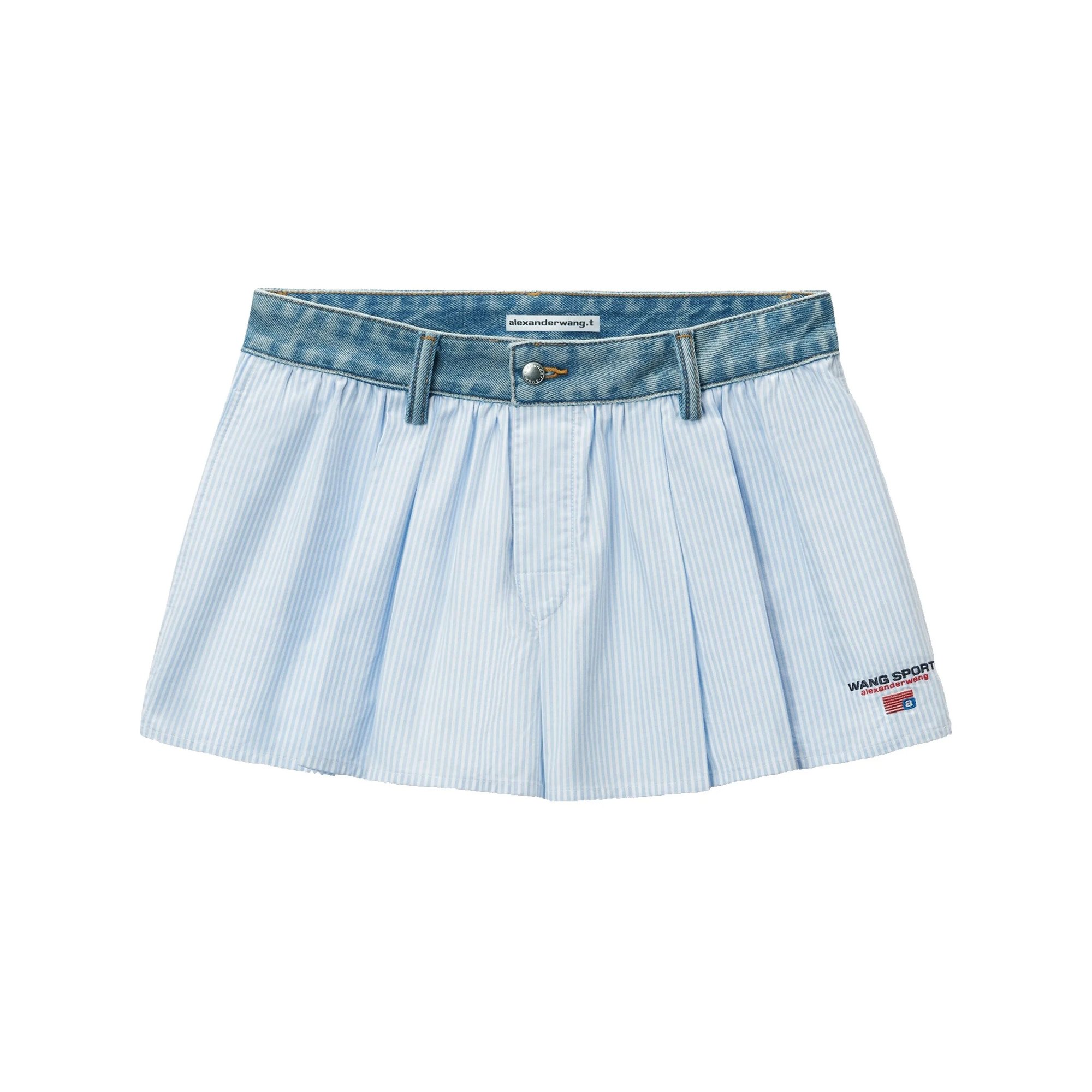 Denim Waistband Short 4wc2254840 Alexander Wang vista0