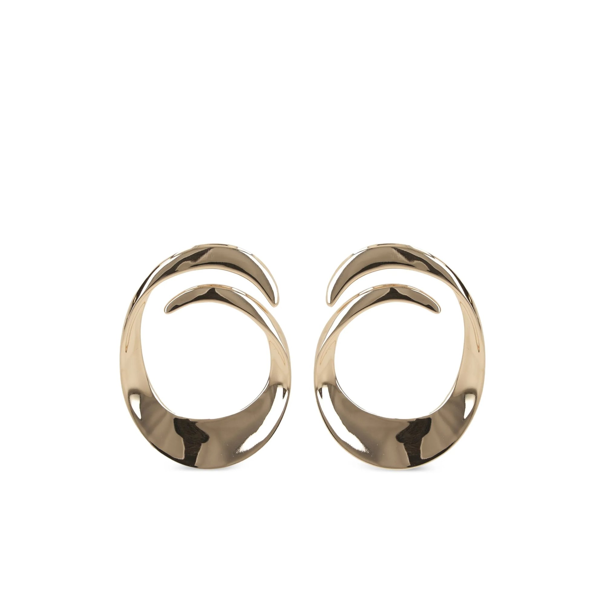 Gold Swirl Earrings Ss25605egd SELF-PORTRAIT vista0