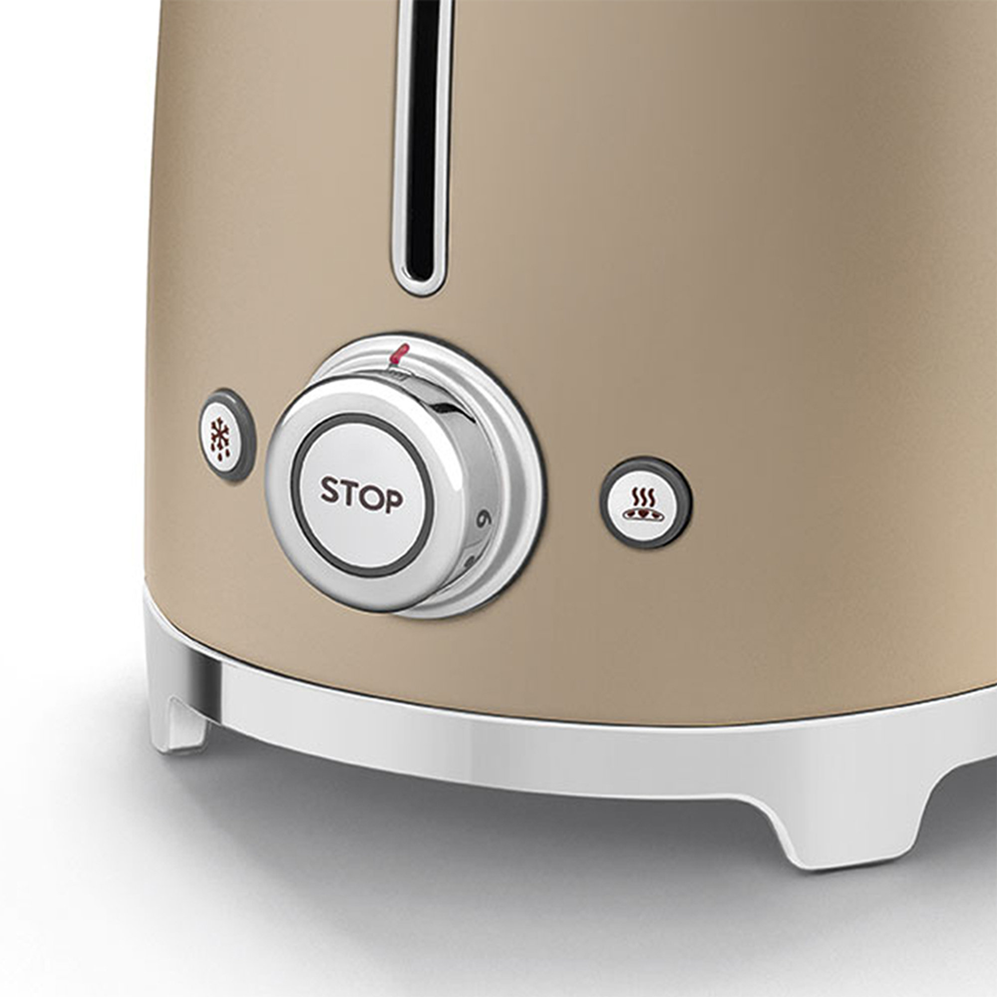 Tostapane 2x2 fette Decorato Speciale, oro opaco TSF01CHMEU smeg vista2