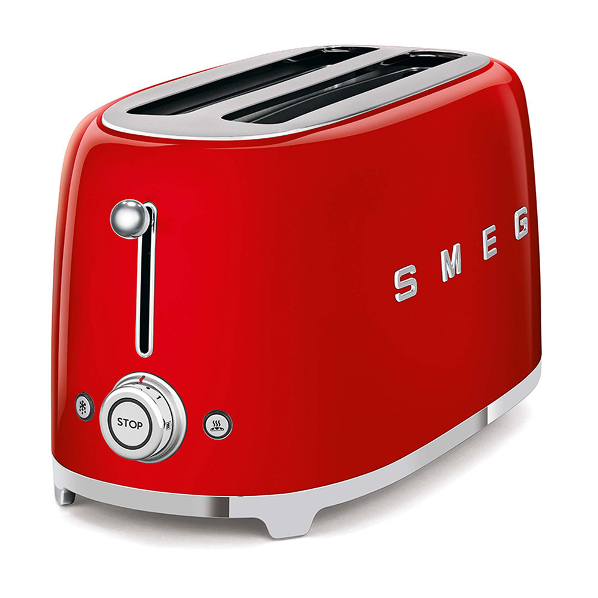 Smeg Tostapane 50's Style – Rosso LUCIDO 2x4 – TSF02RDEU smeg vista2