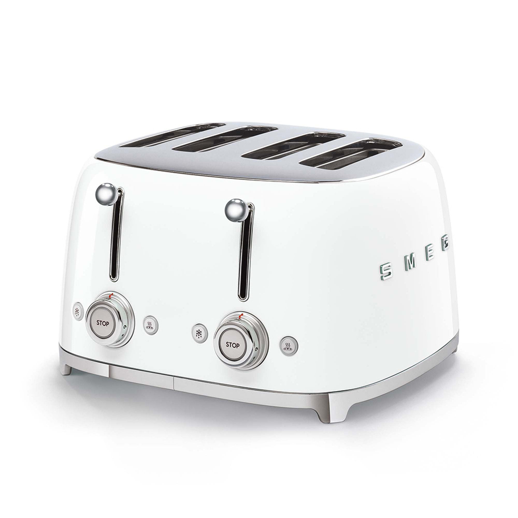 Smeg Tostapane 50's Style – Bianco LUCIDO 4x4 – TSF03WHEU smeg vista2
