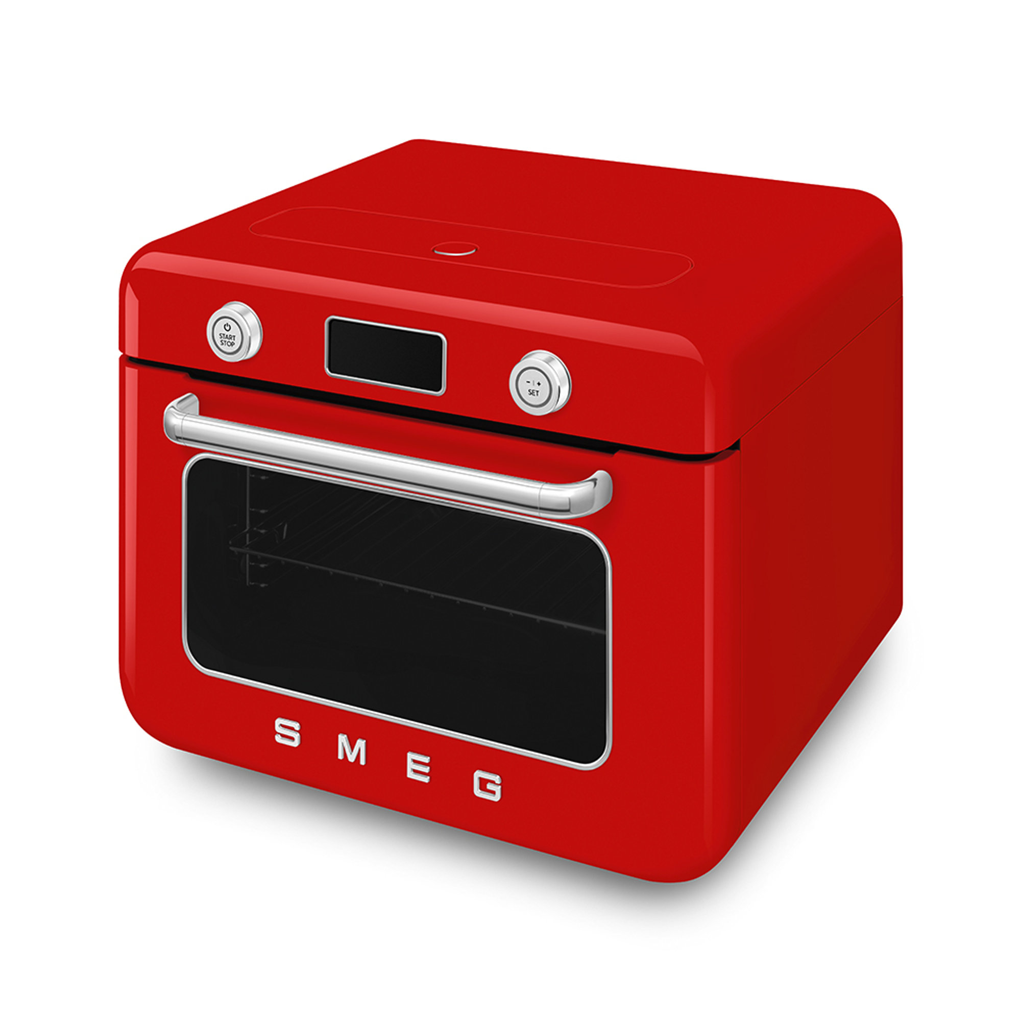 Forno combinato a vapore , rosso COF01RDEU smeg vista4