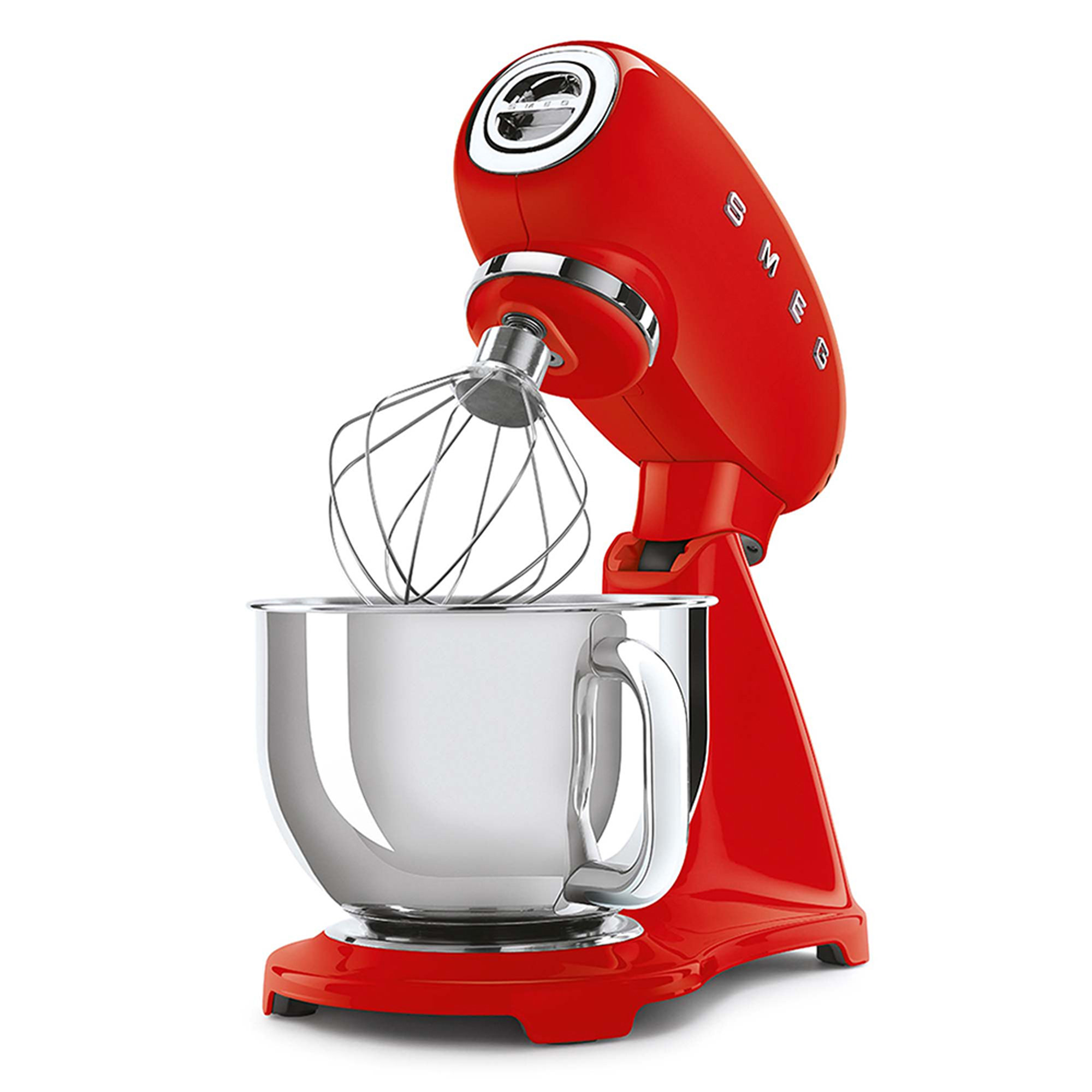 Smeg Impastatrice Full Color 50's Style – Rosso LUCIDO – SMF03RDEU smeg vista2