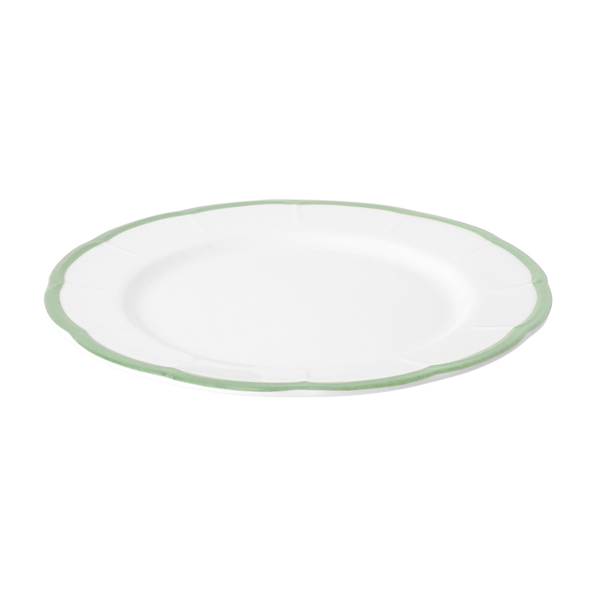 Piatto Frutta Cm.20,9 Bordo Verde  Pet00102 Bitossi Home vista1