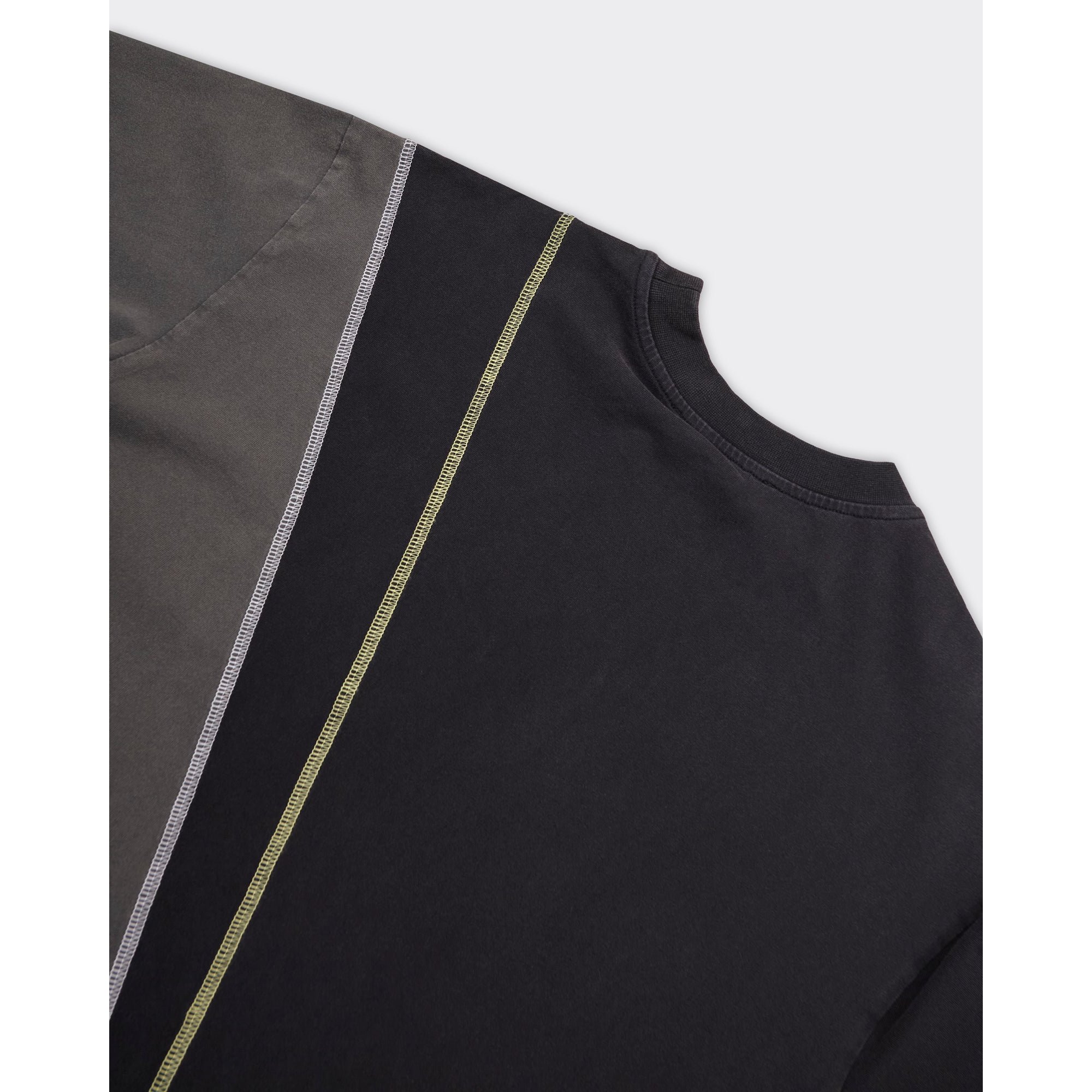 T-shirt Spliced Nera/grigia A Cold Wall vista3