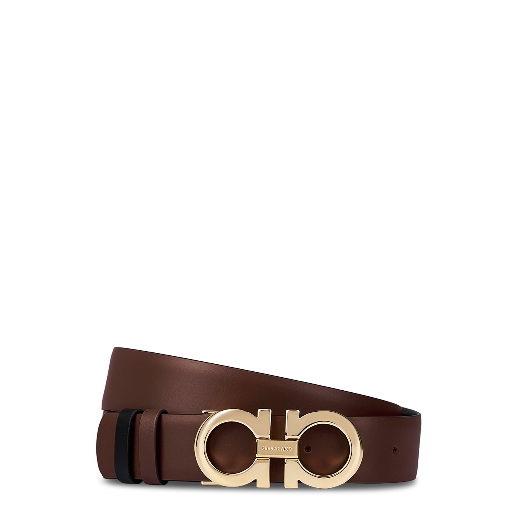Ferragamo Cinture Cocoa Brown Nero Ferragamo vista0