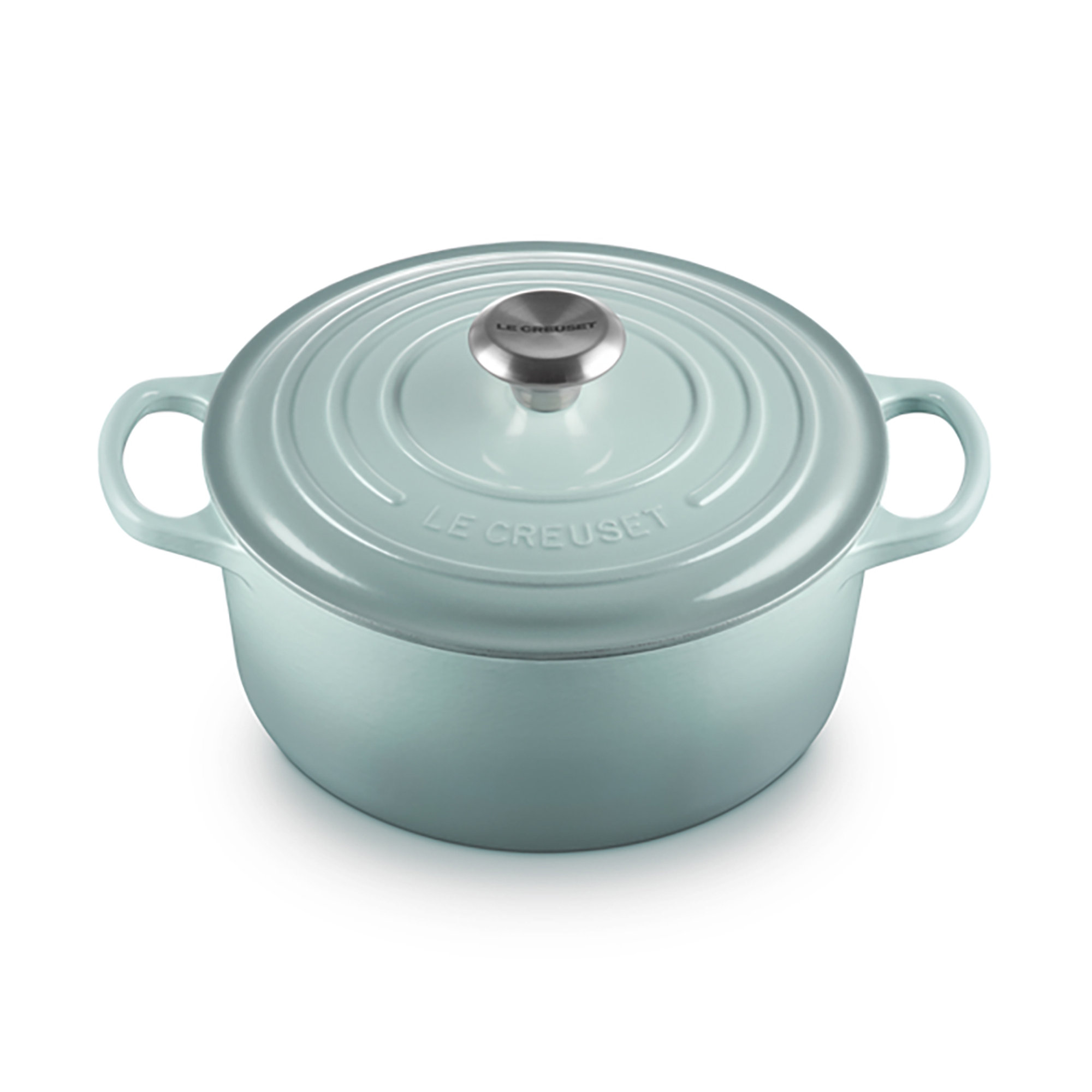 Cocotte ronde Evo 24cm Sea Salt Le Creuset vista1