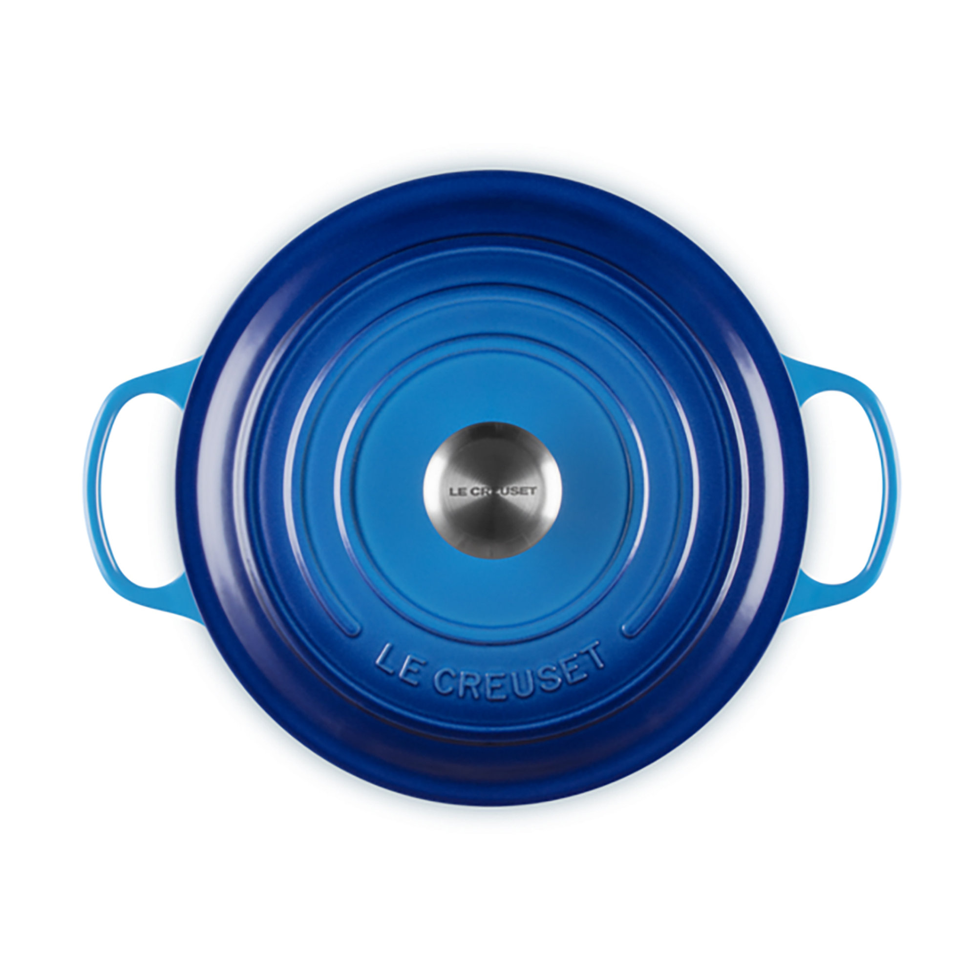 Round Cocotte. Evo 26cm Azure Blue Le Creuset vista1