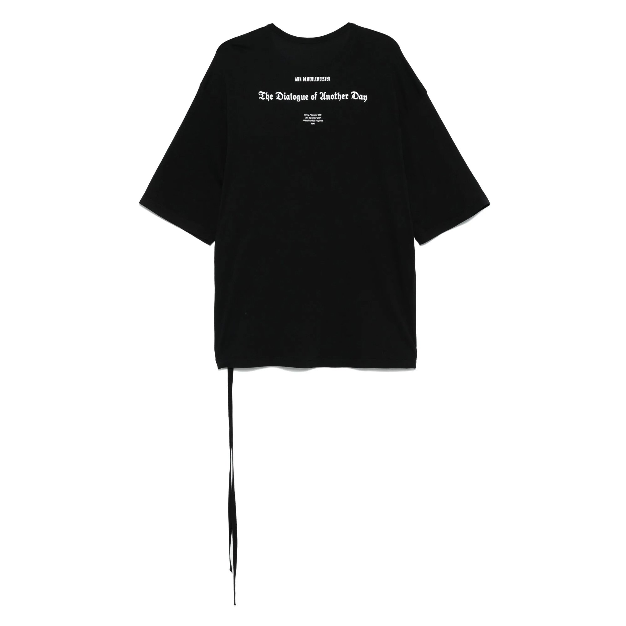 Aga High Comfort Fit T-shirt With "ss25 The Dialogue of Another Day" Print B0012840fa206099 Ann demeulemeester vista1
