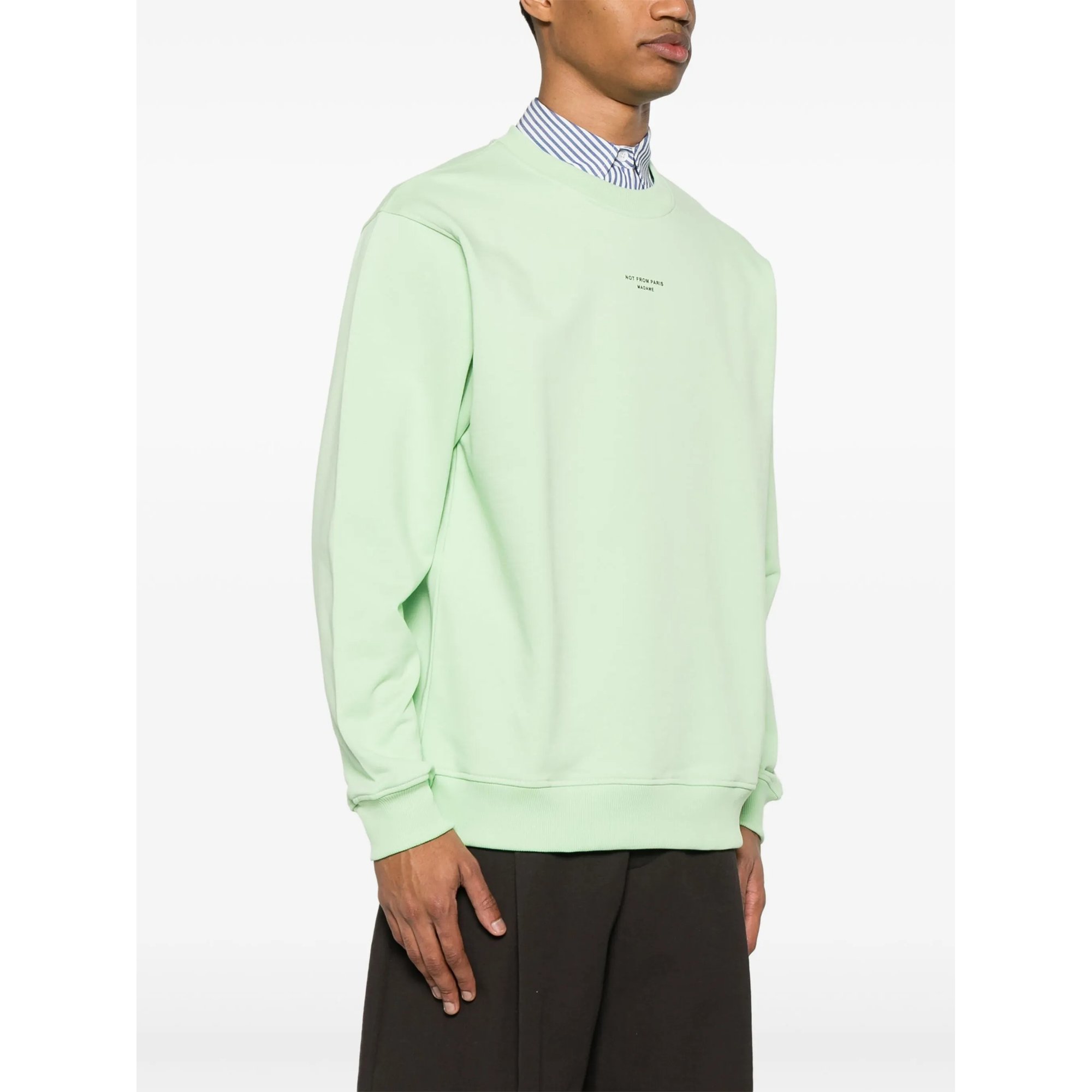 le Sweatshirt Slogan Classique Gsw148co127lgn Drole De Monsieur vista2