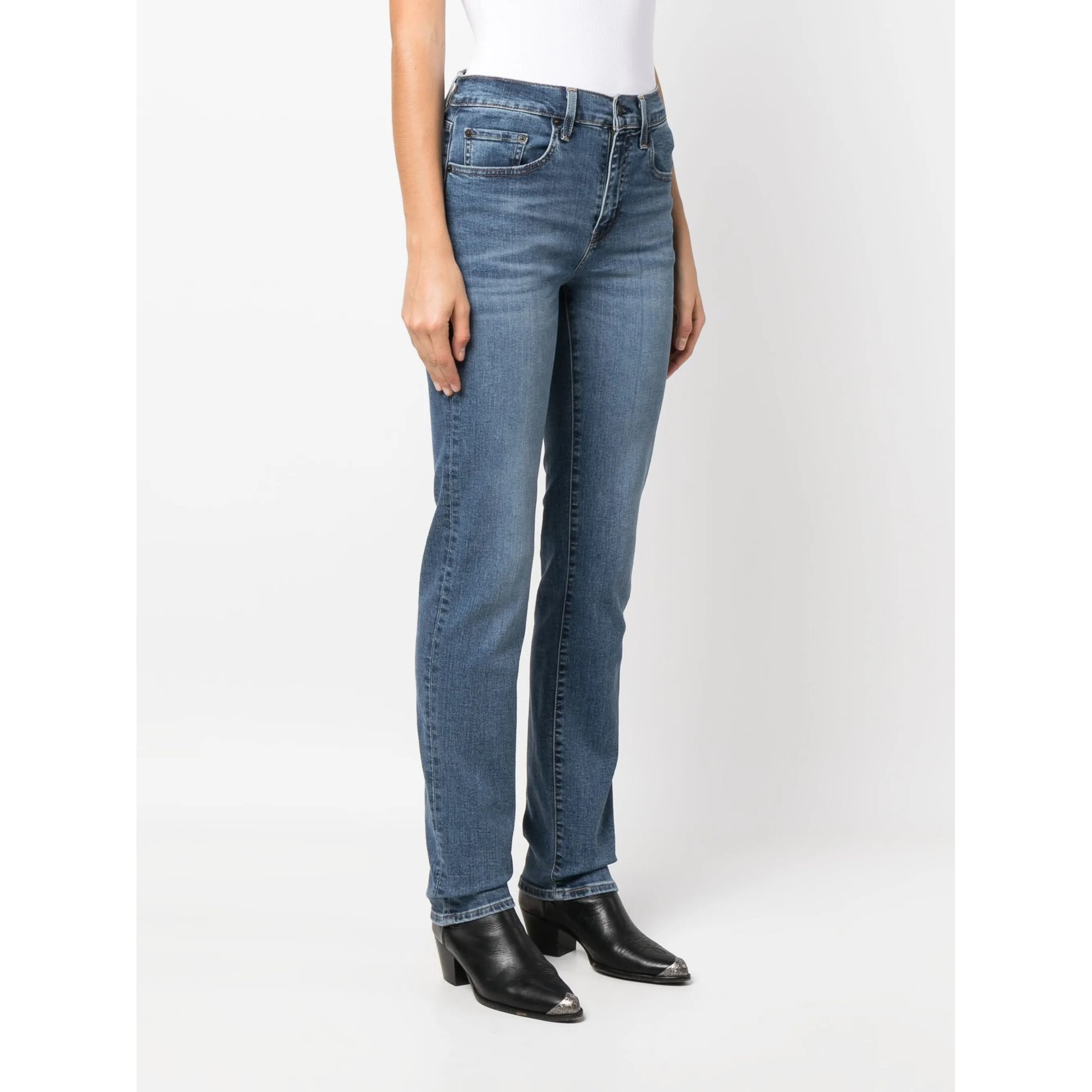 724 High Rise Straight Blue Wave Mid 188830204 Levi's vista2