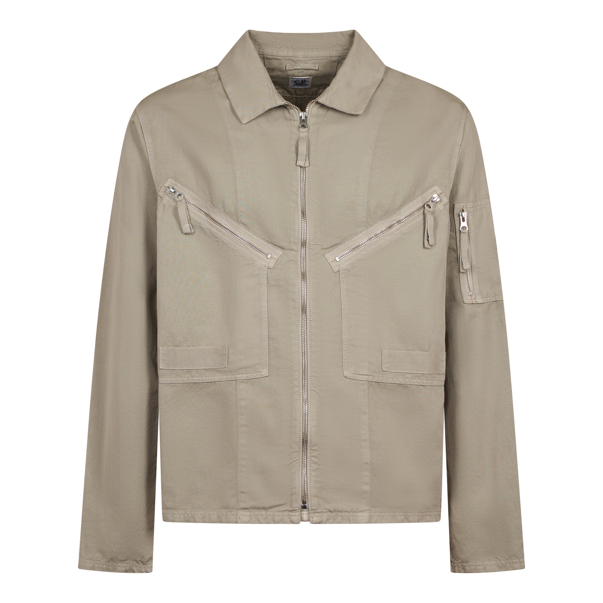 Cotton/linen Full Zip Overshirt CP Company vista0
