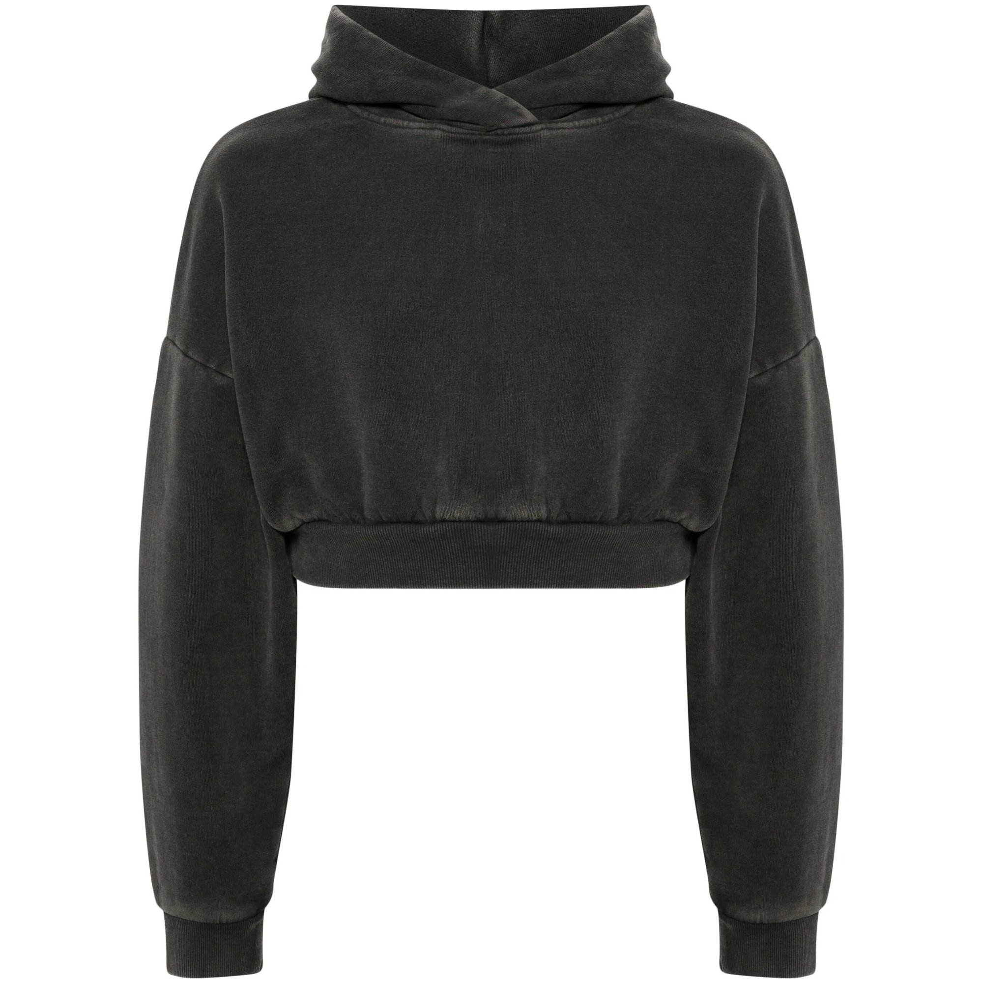 Cropped Heavy Hood Washed Black ENTIRE STUDIOS vista0