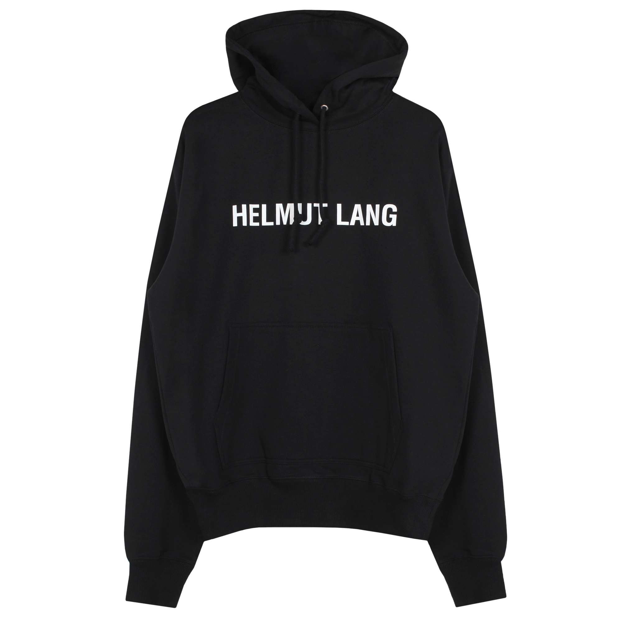 Core Logo Hoodie Black Helmut Lang vista0