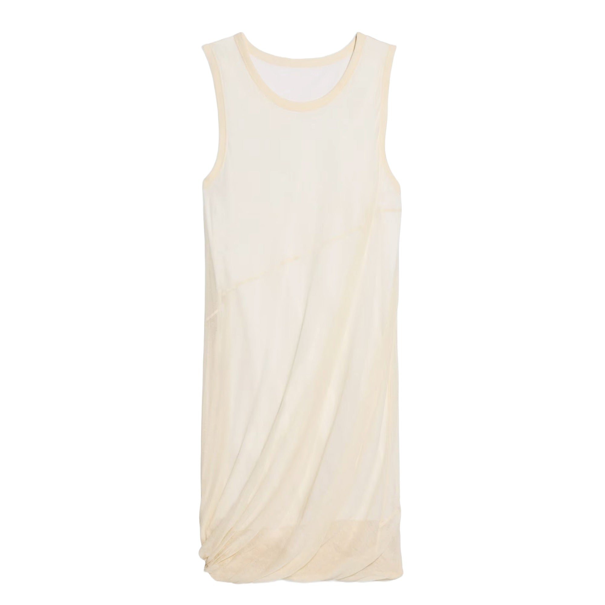 Jersey Bubble Dress Beige Helmut Lang vista0