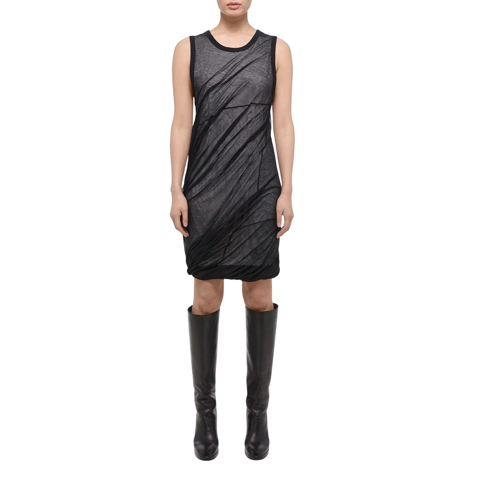 Jersey Bubble Dress Black Helmut Lang vista1