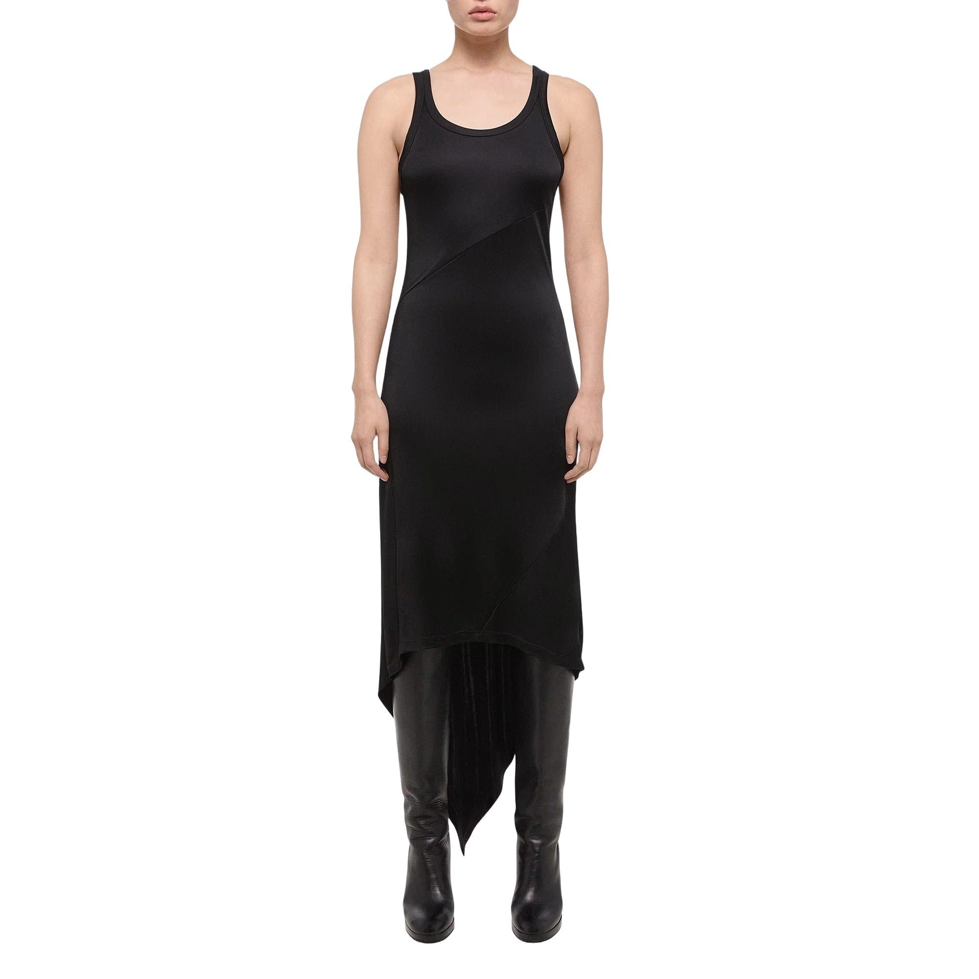 Jersey Scarf Hem Tank Dress Helmut Lang vista1