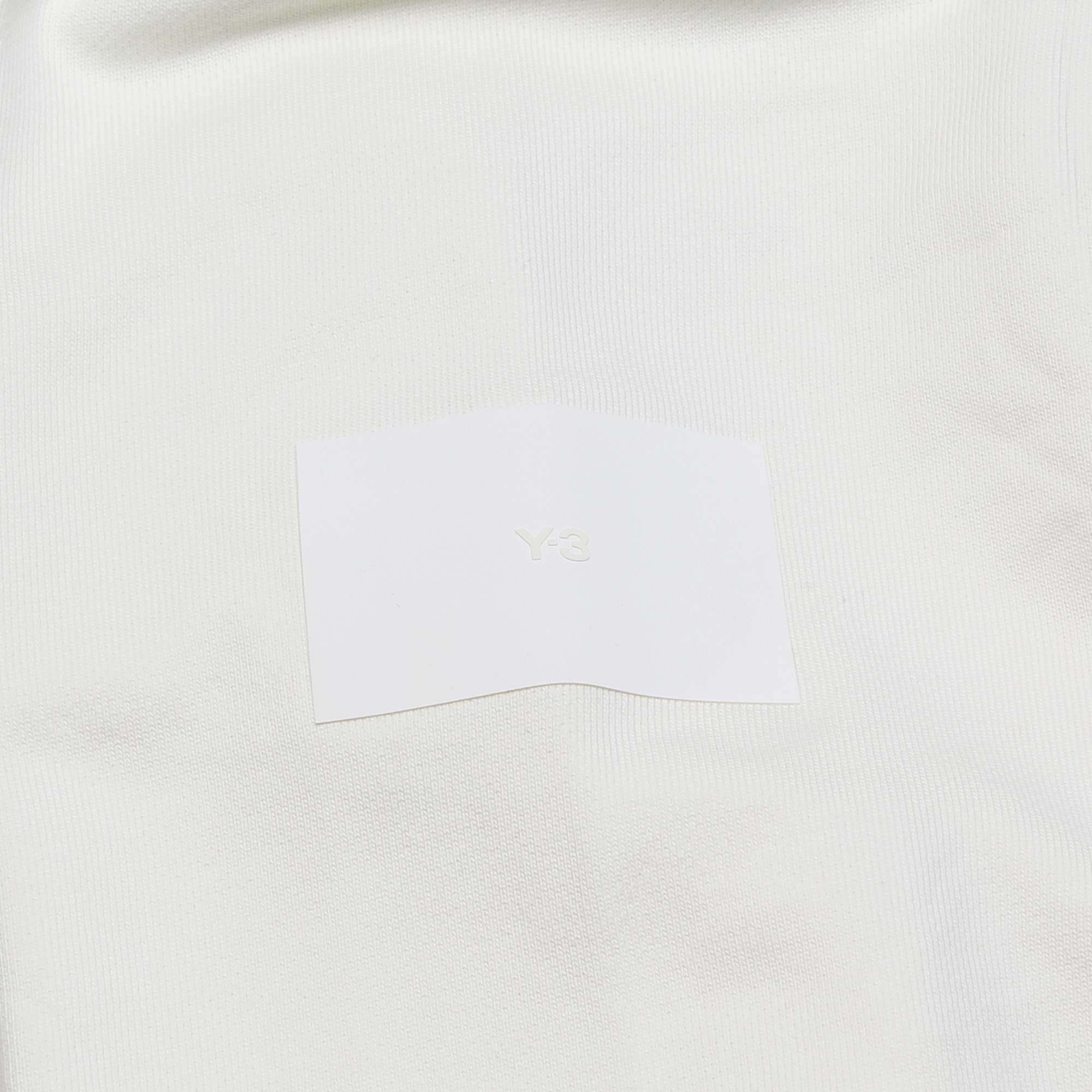 Organic Cotton Terry Crew Sweater White Y-3 vista2