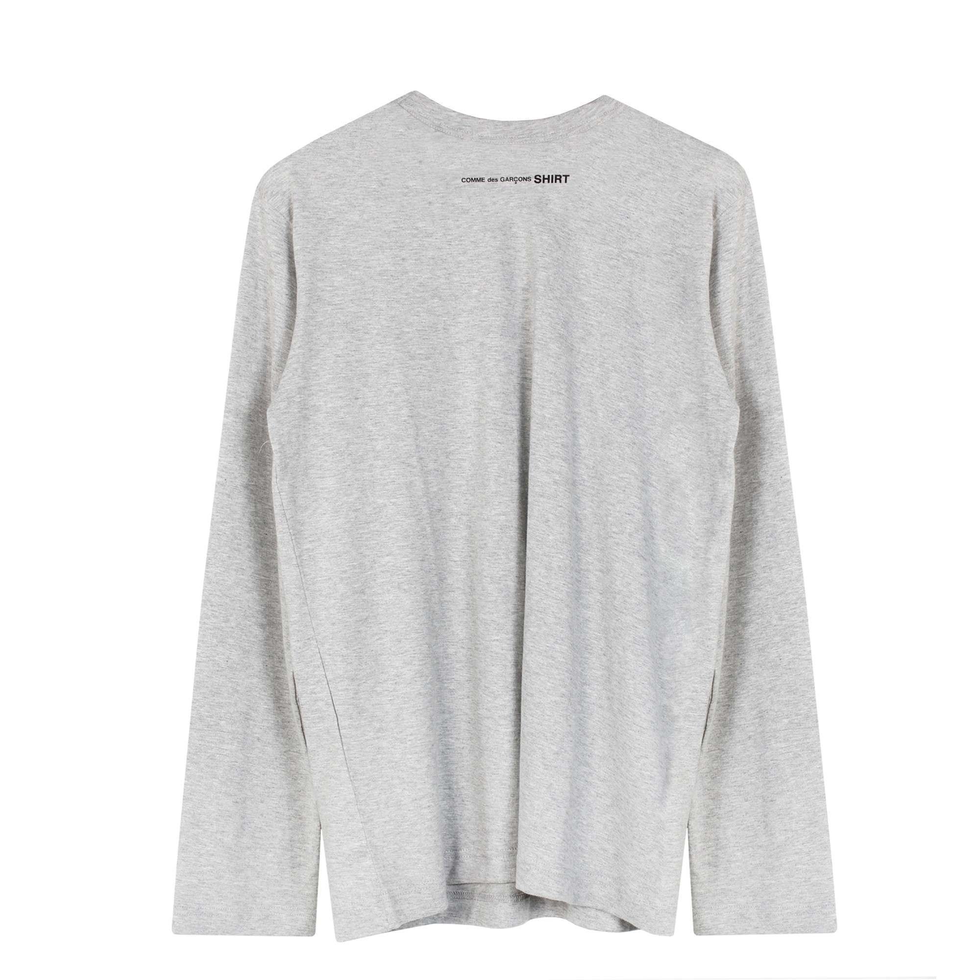 Logo ls T-shirt Grey COMME des GARÇONS SHIRT vista1