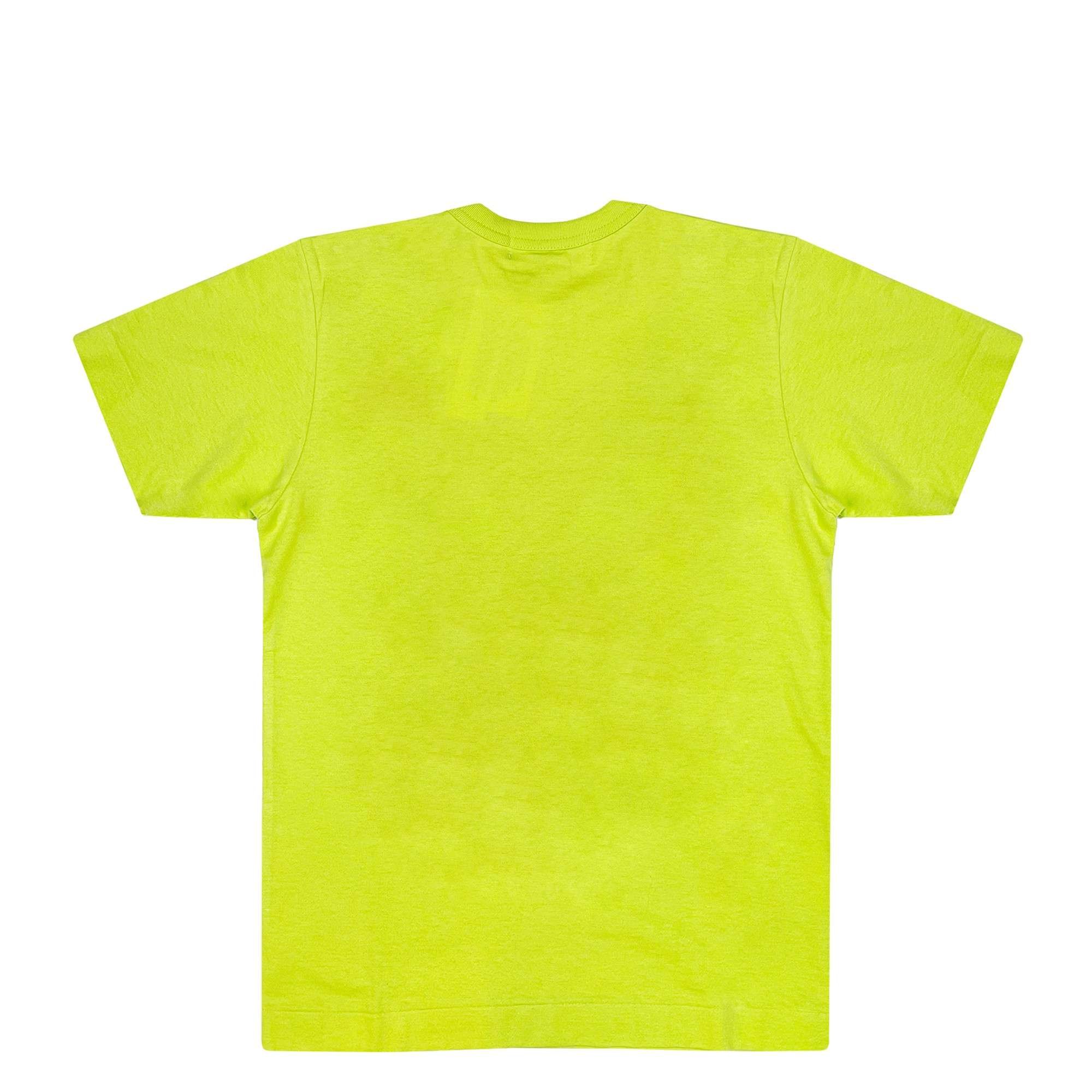 Polka Dot Heart T-shirt Green Comme des Garçons Play vista1