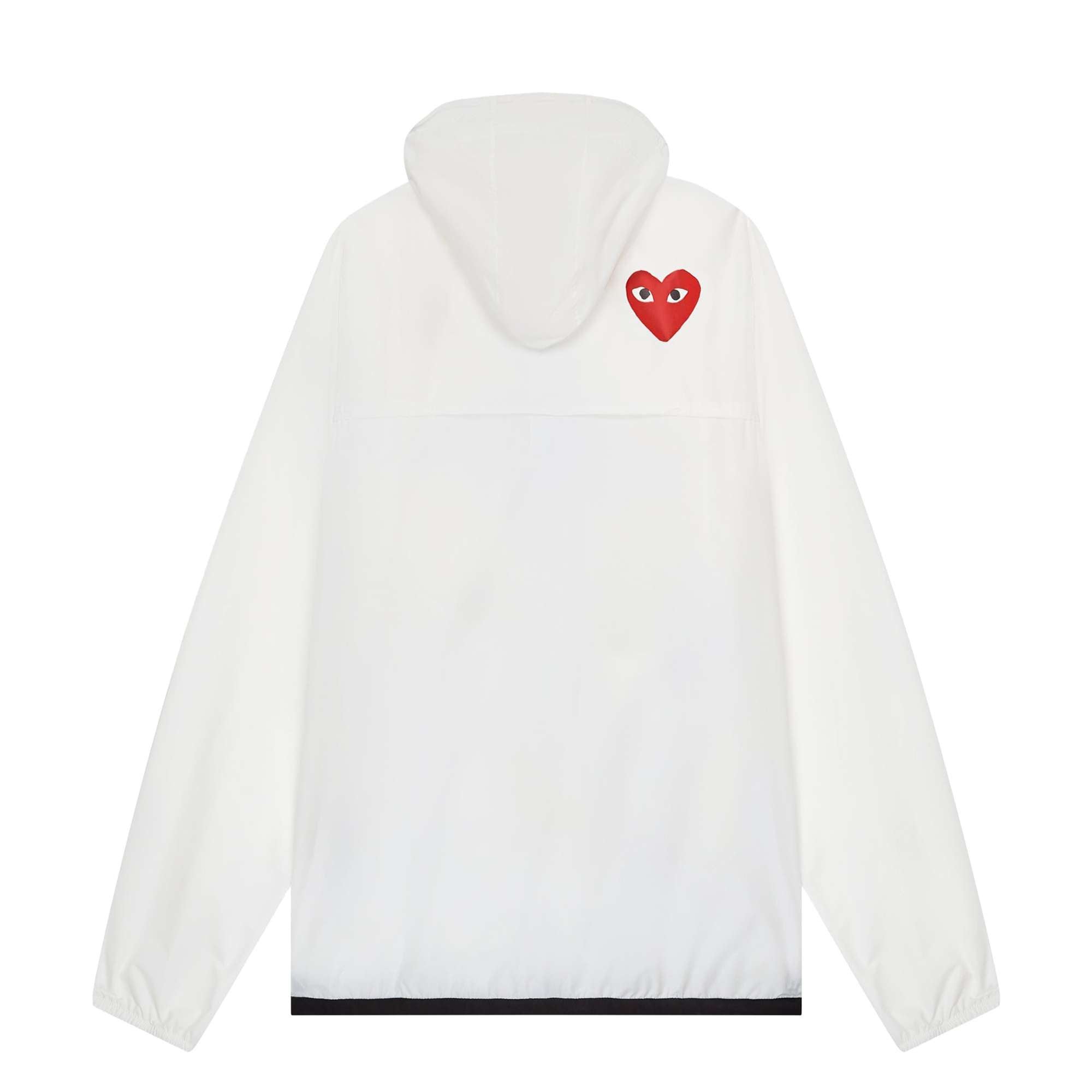 K-way Zip Jacket White Comme des Garçons Play vista1