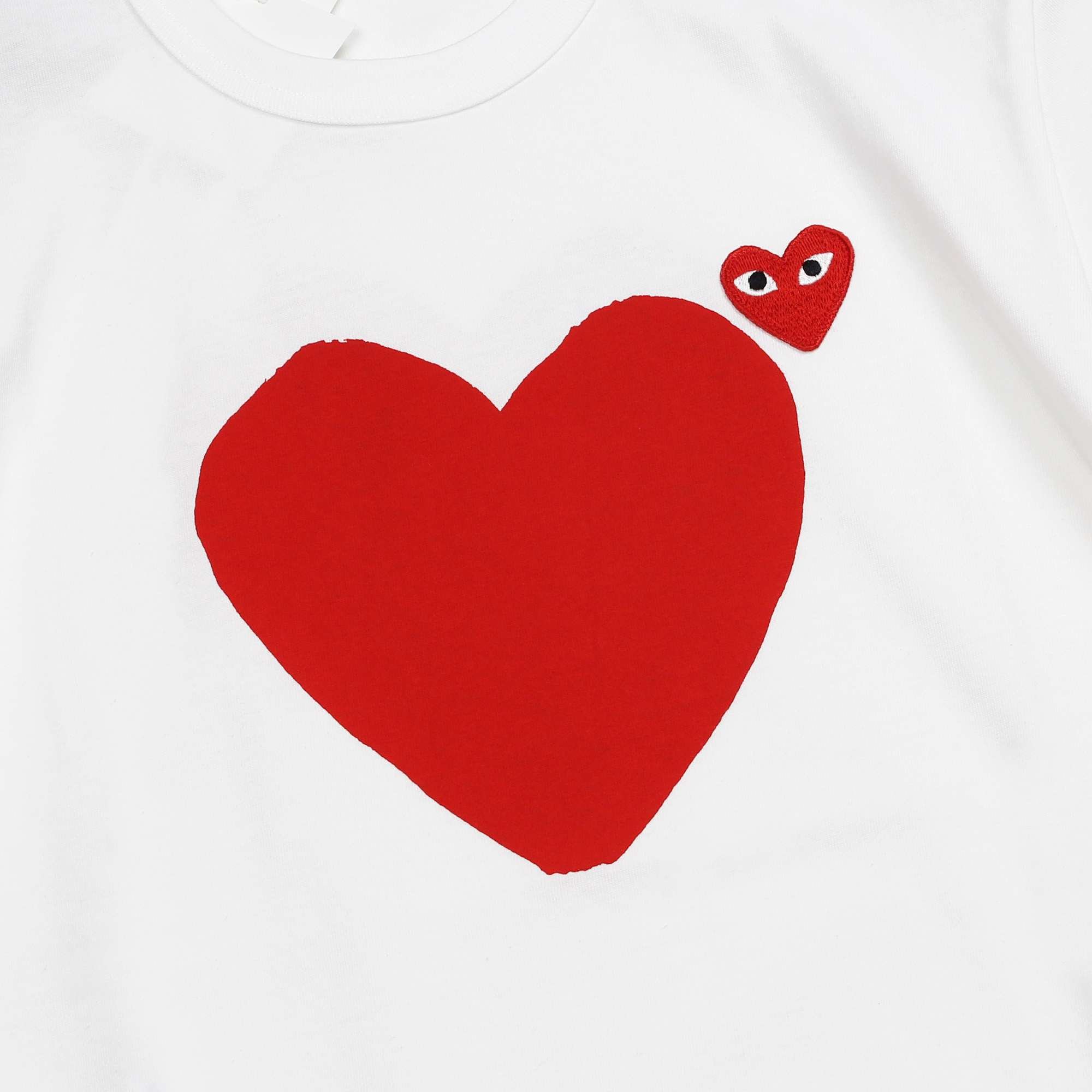 Double Red Heart-print T-shirt Comme des Garçons Play vista2