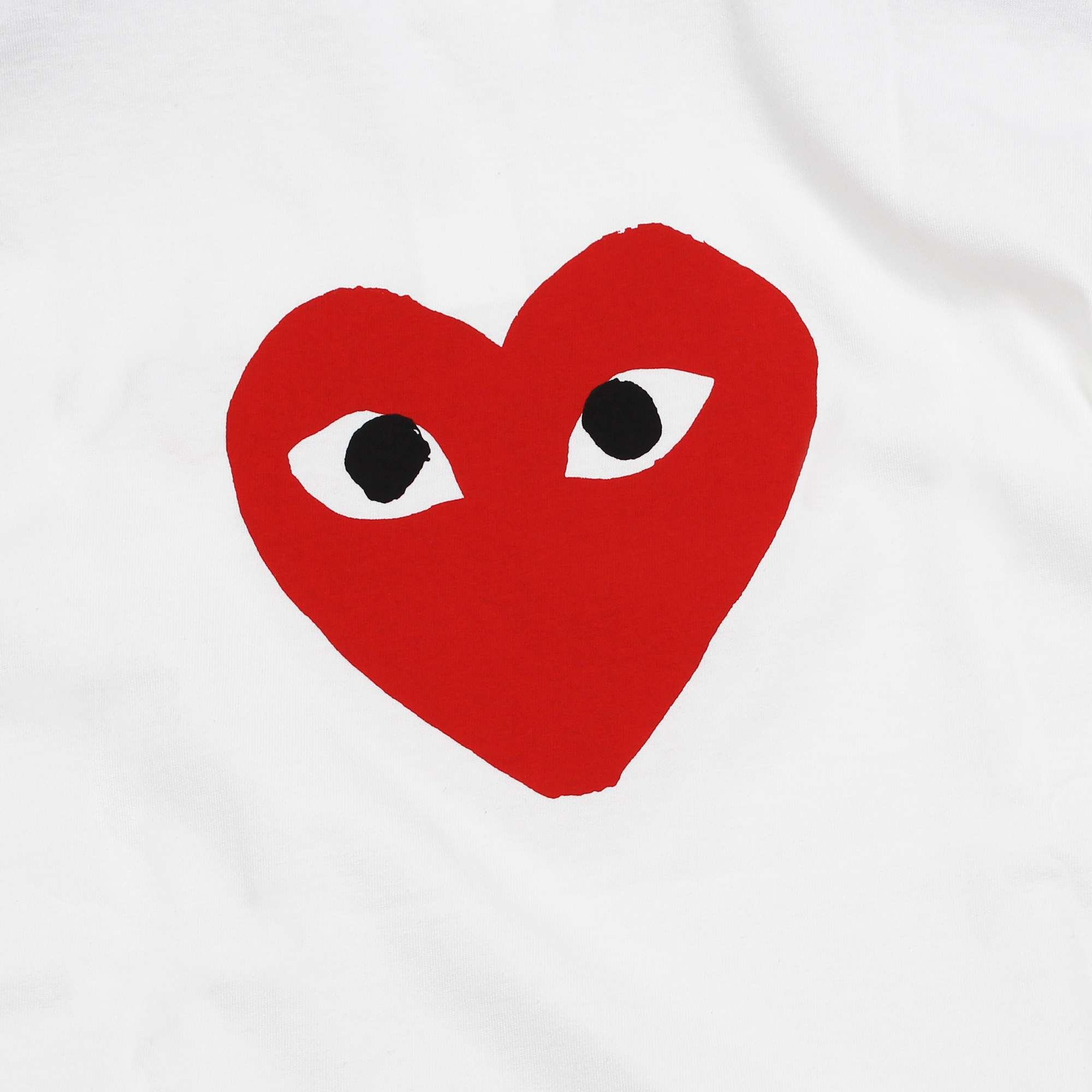 Double Red Heart-print T-shirt Comme des Garçons Play vista3