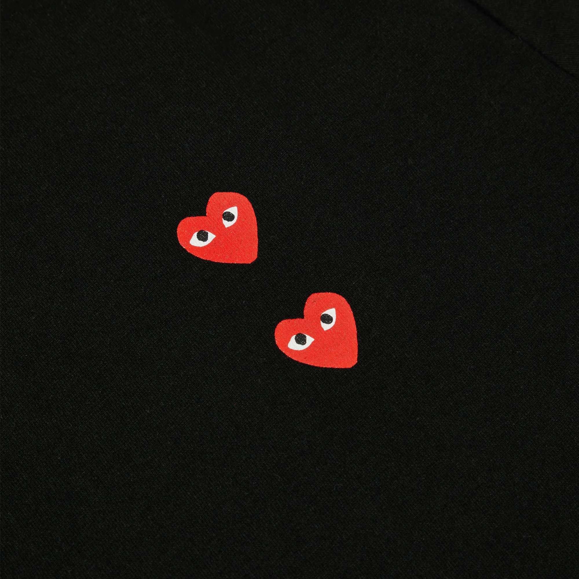 Multi Red Heart Logo ls T-shirt Comme des Garçons Play vista2