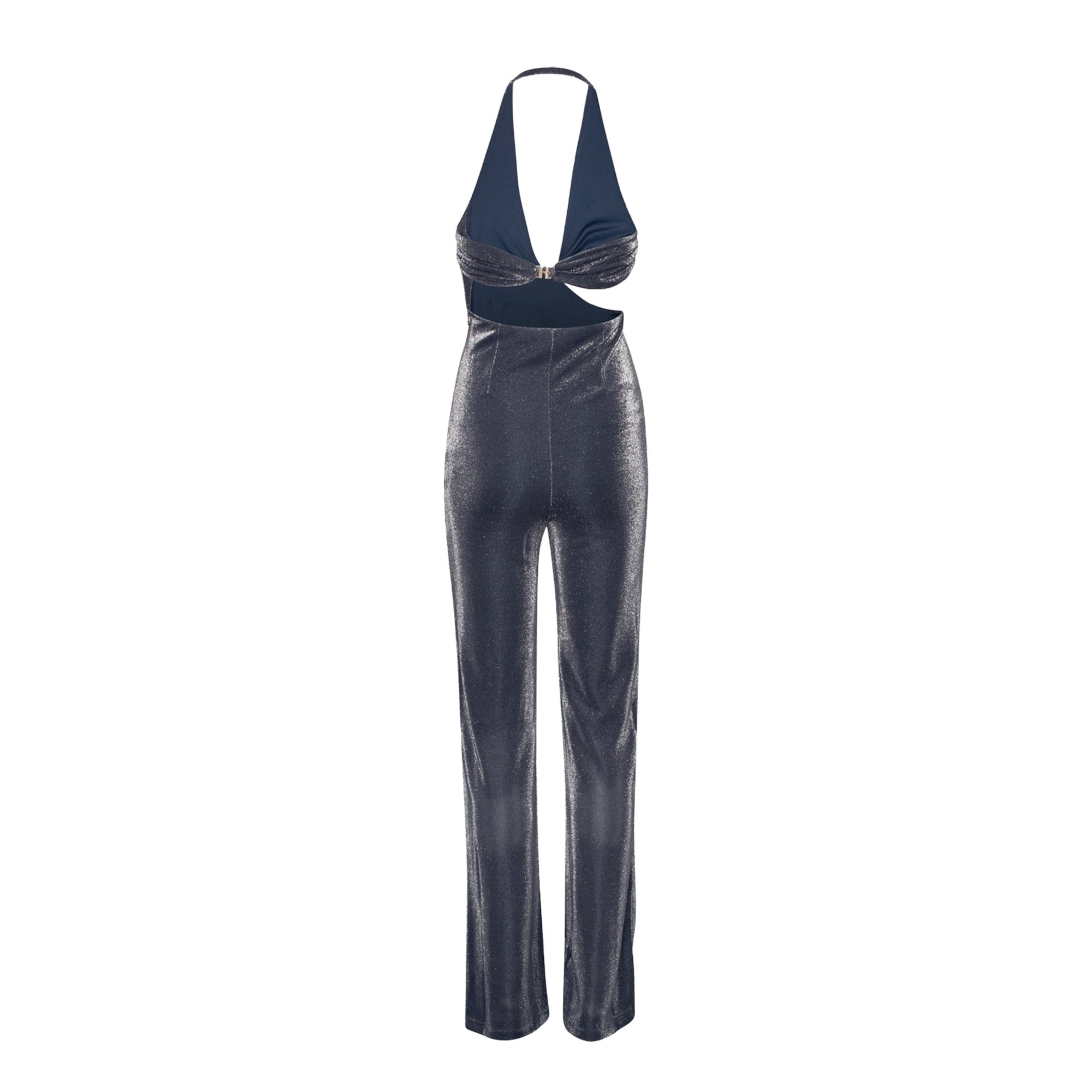 Metallic Nylon Jumpsuit Rotate vista1
