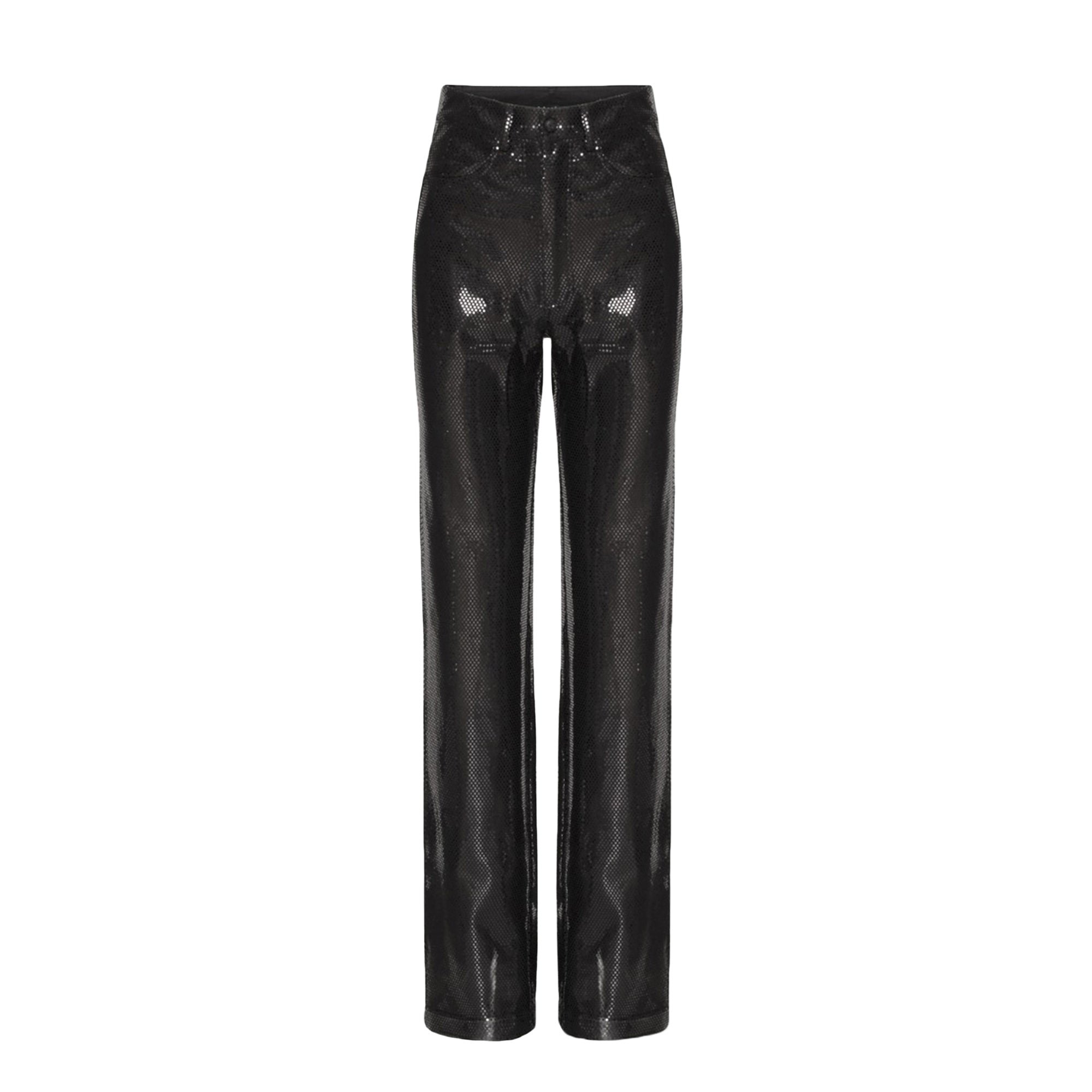 Foil Jersey Straight Pants Rotate vista0