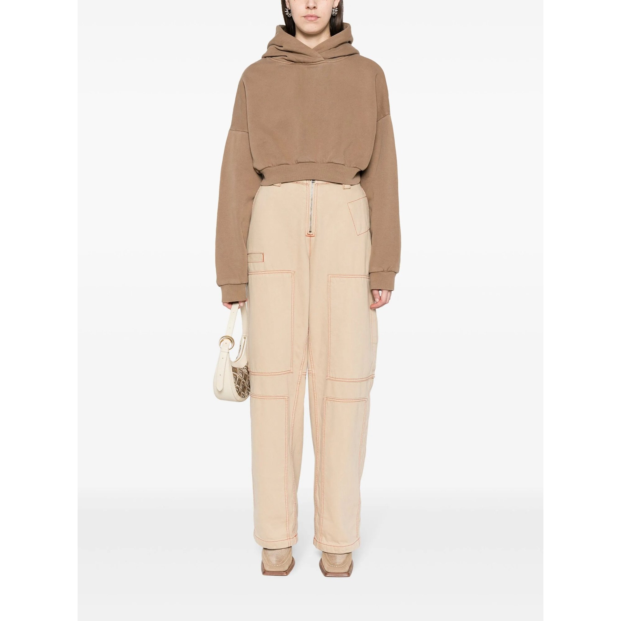 Cropped Heavy Hood Cork ENTIRE STUDIOS vista1