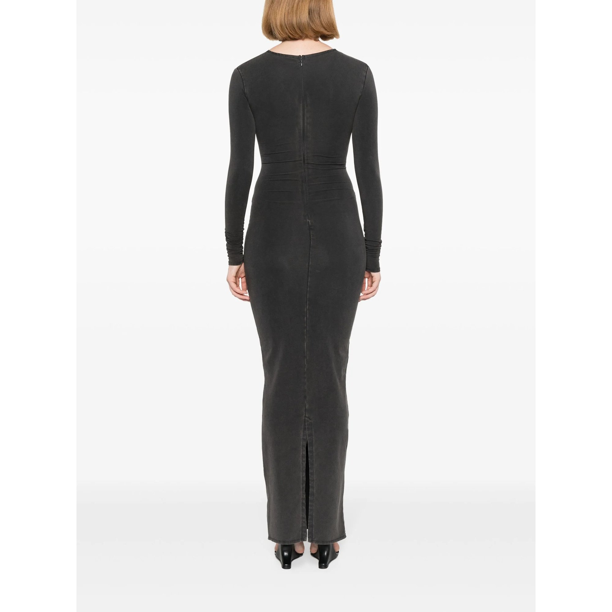 ls Maxi - Cotton Spandex Washed Black ENTIRE STUDIOS vista3