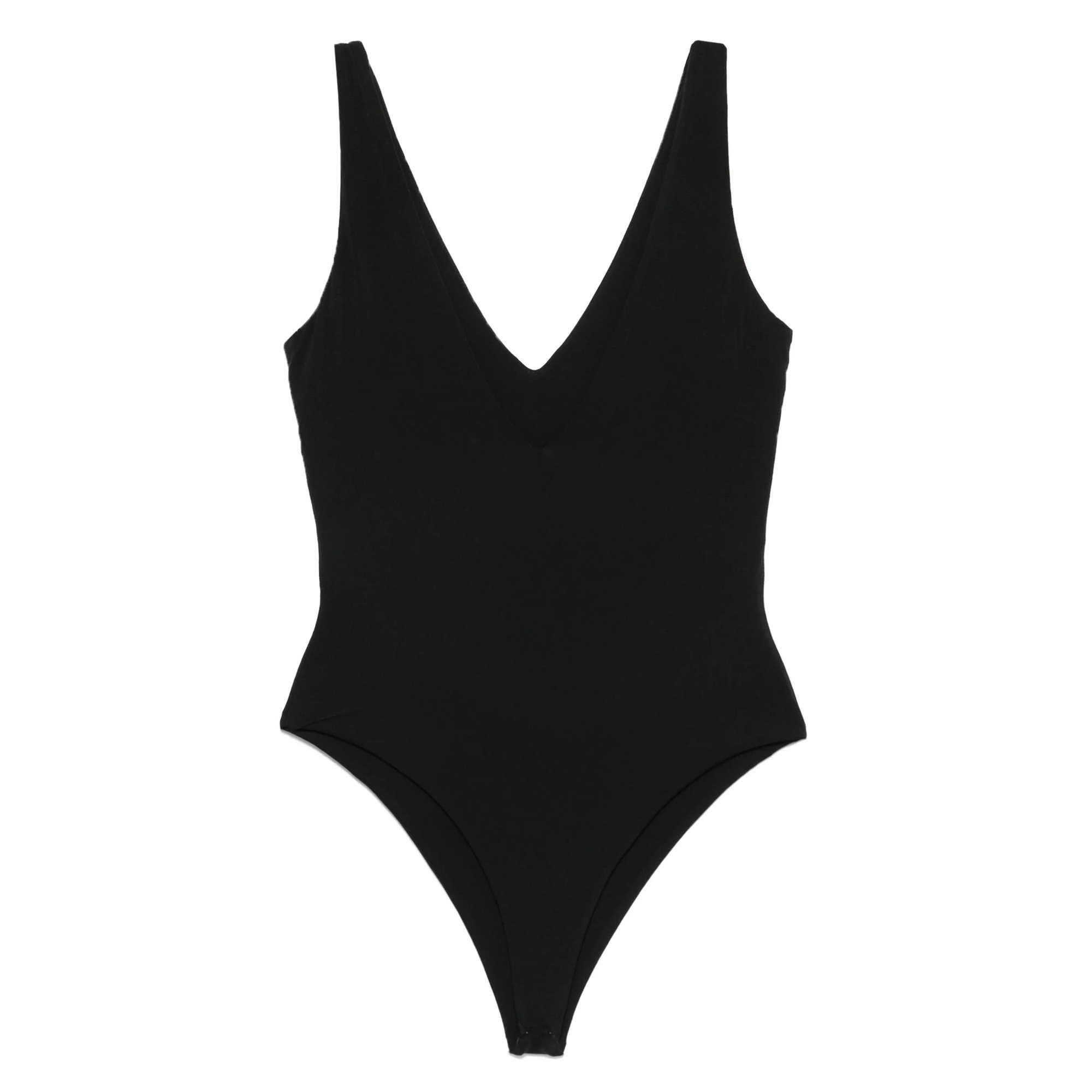 v Neck Bodysuit Soot ENTIRE STUDIOS vista0