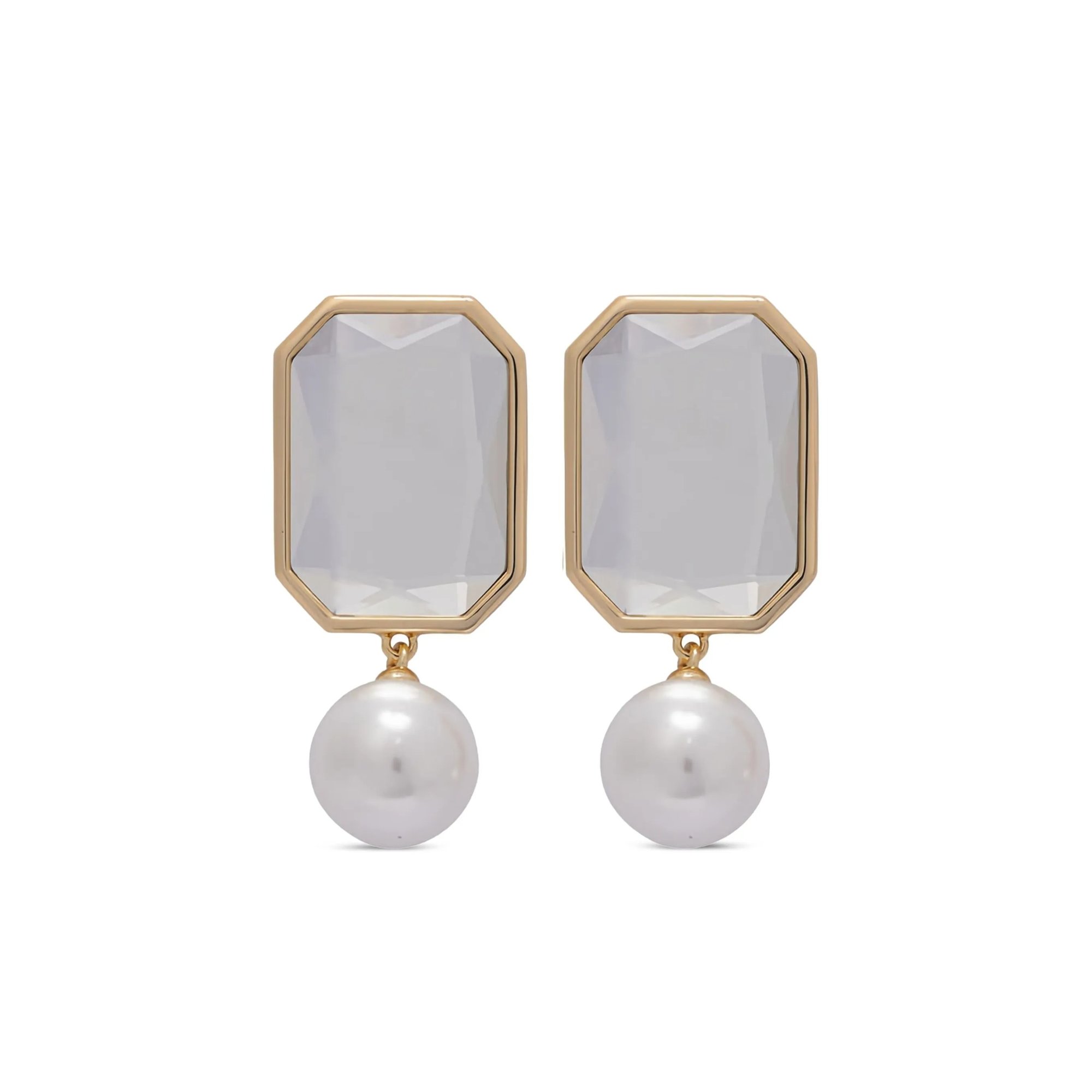 Crystal Pearl Tiered Earrings SELF-PORTRAIT vista0