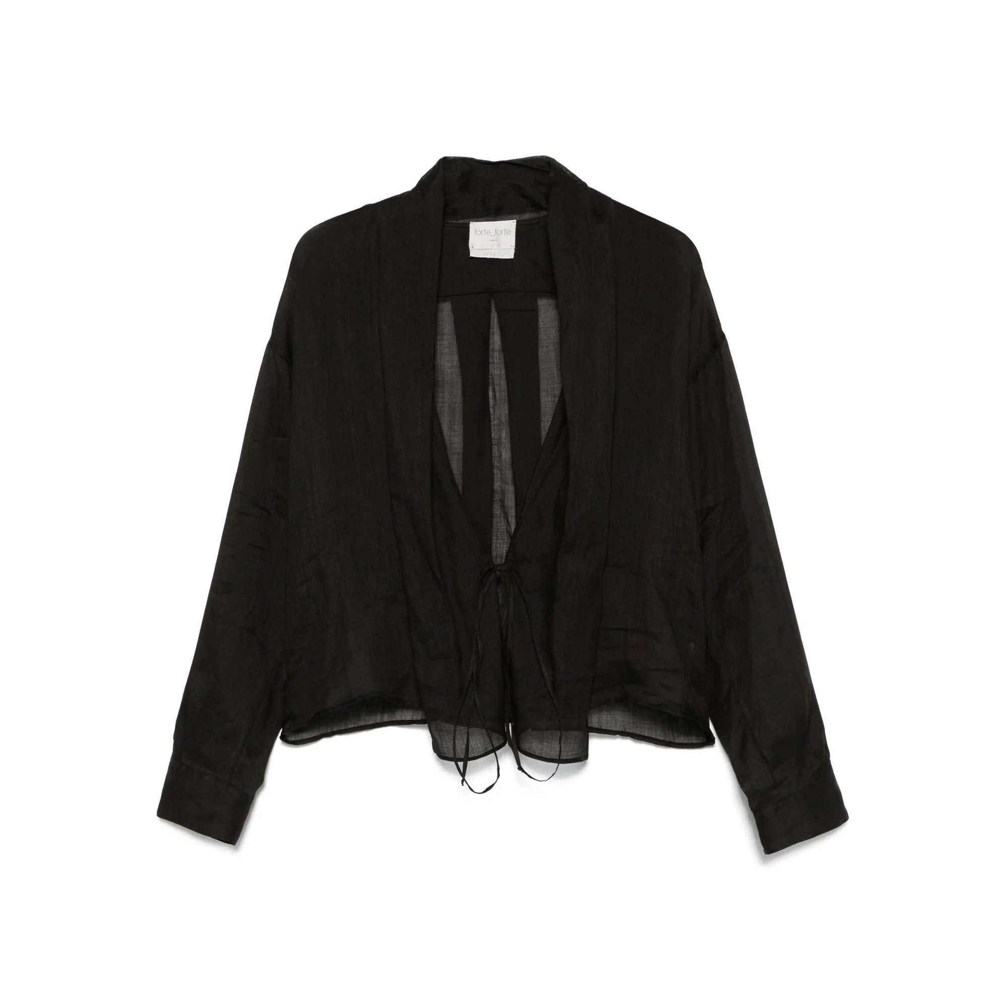 Chic Rami` Muslin Crossed Shirt Forte_Forte  vista0