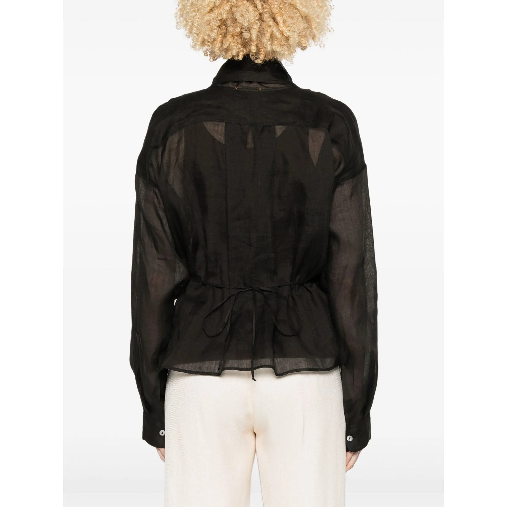 Chic Rami` Muslin Crossed Shirt Forte_Forte  vista3