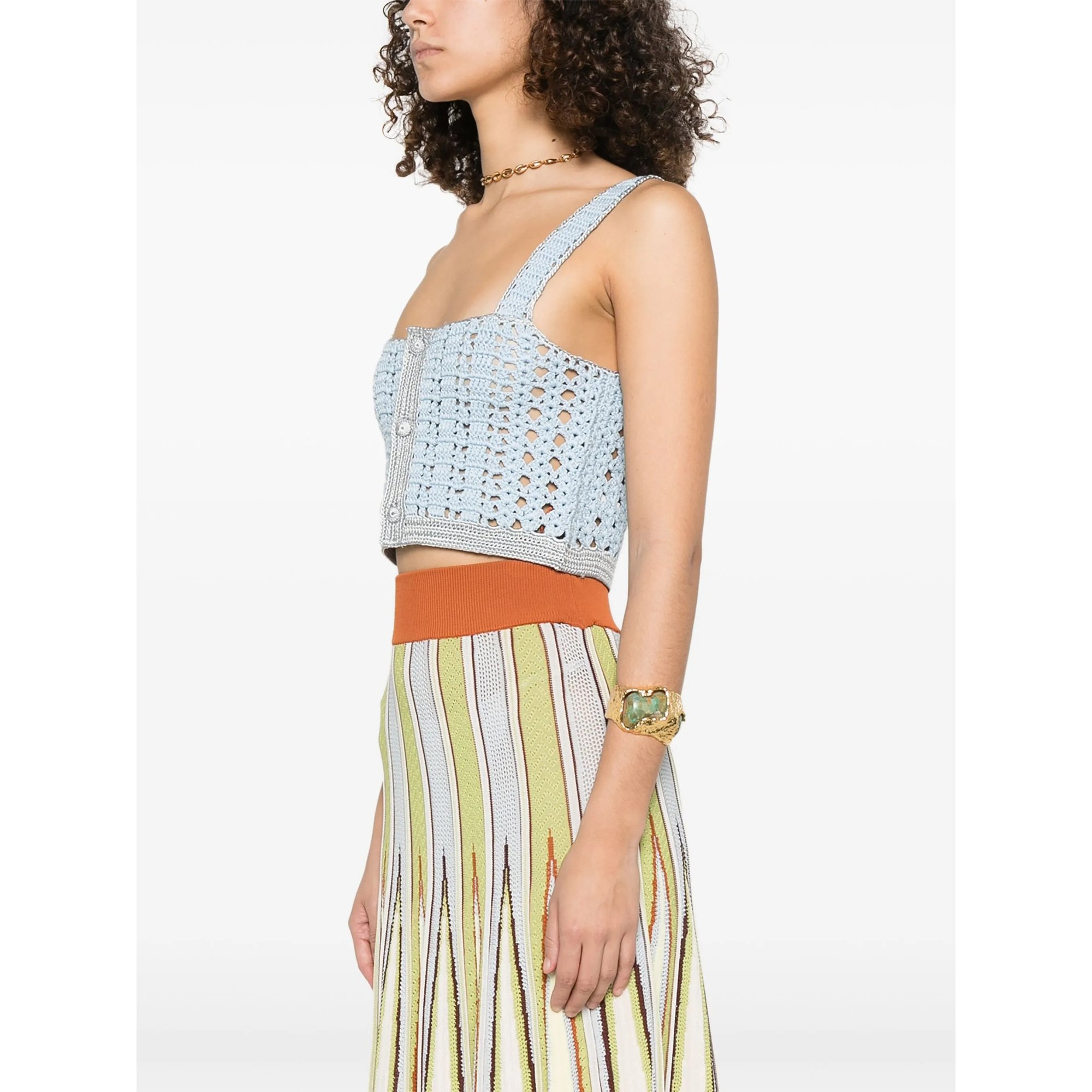 Cablé Lux Handmade Crochet Top Forte_Forte  vista2