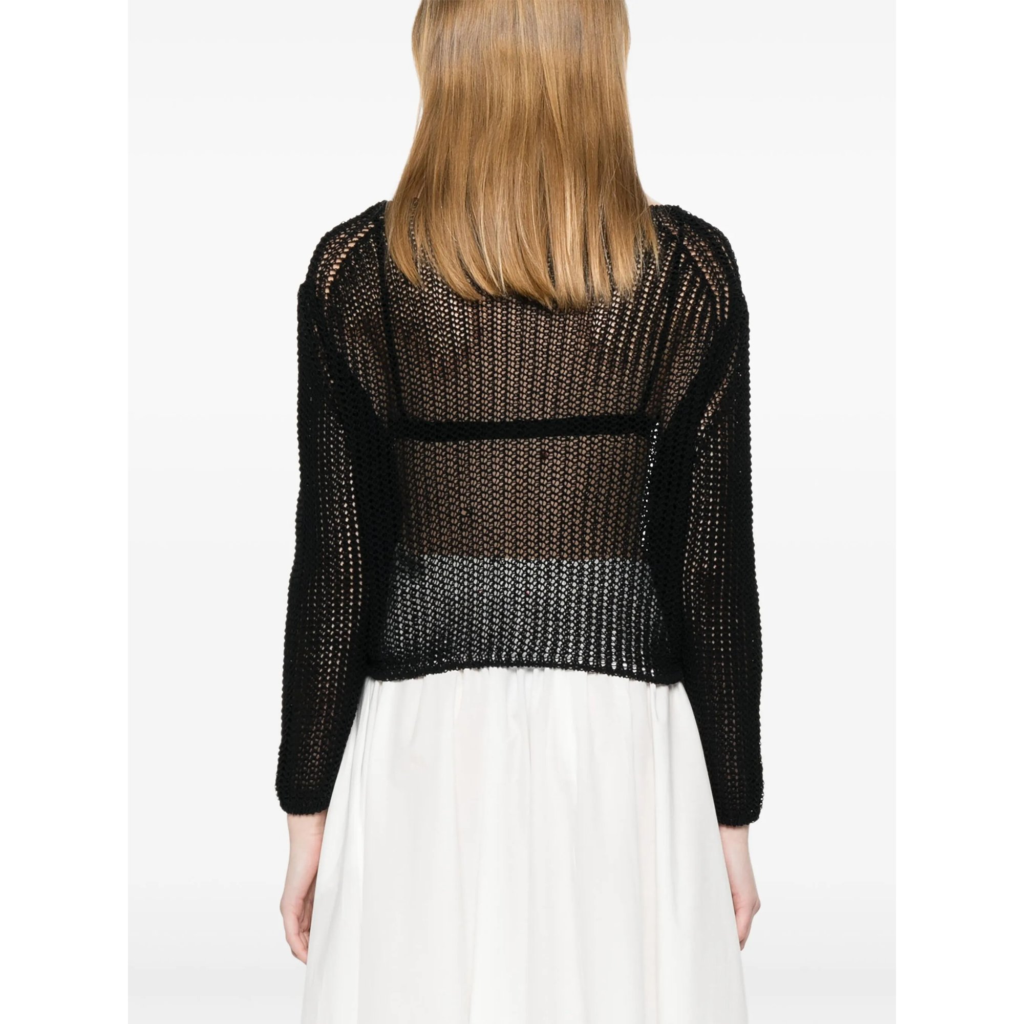 Gummy Organic Cotton Blend Rib Knit Sweater Forte_Forte  vista3