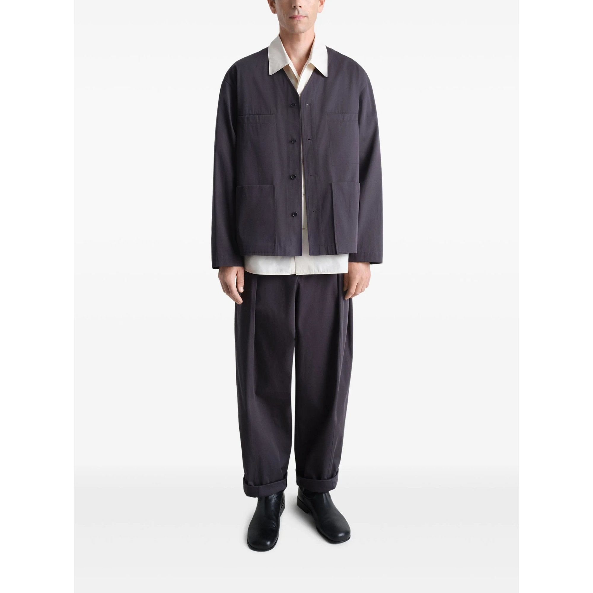 Collarless Overshirt LEMAIRE vista1