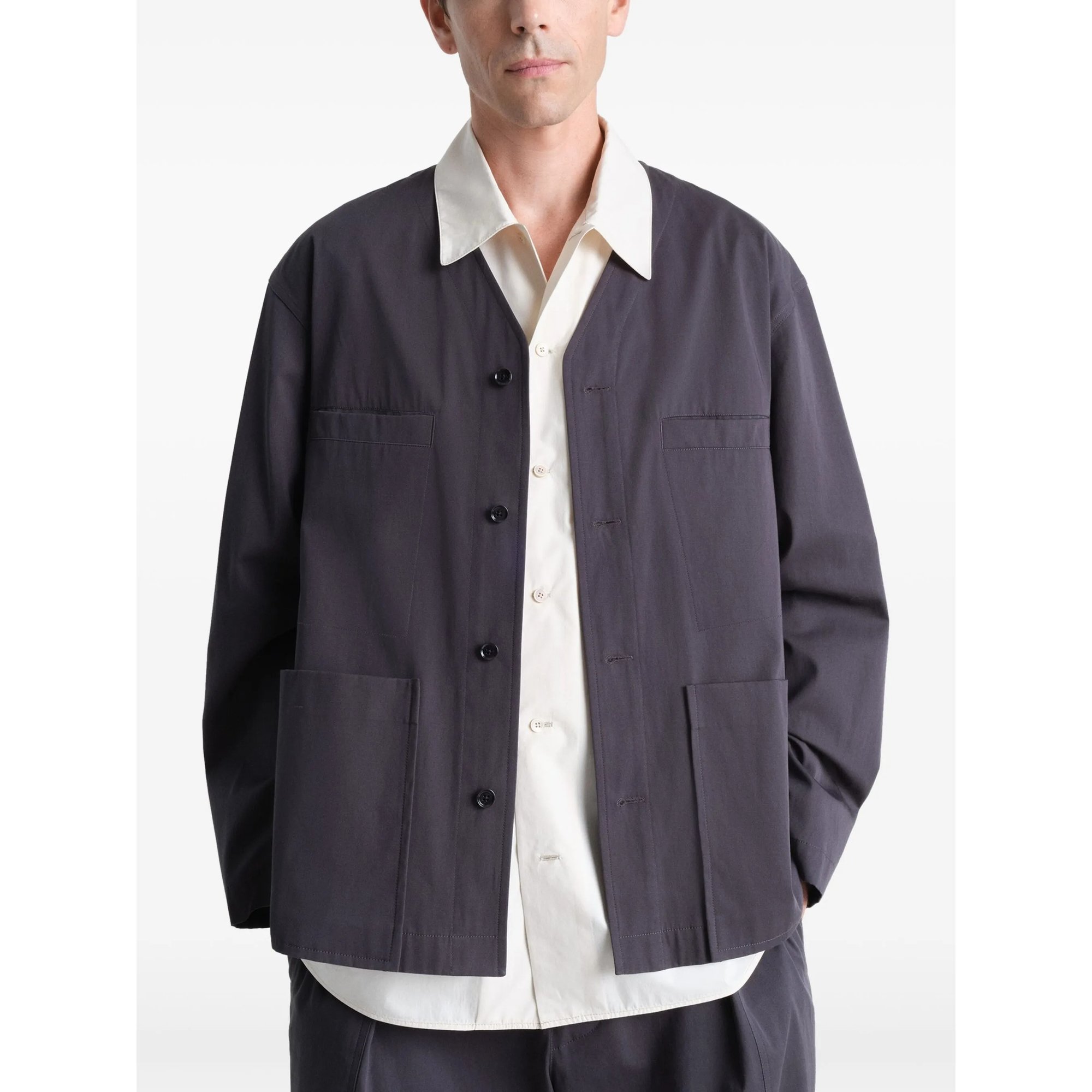 Collarless Overshirt LEMAIRE vista2