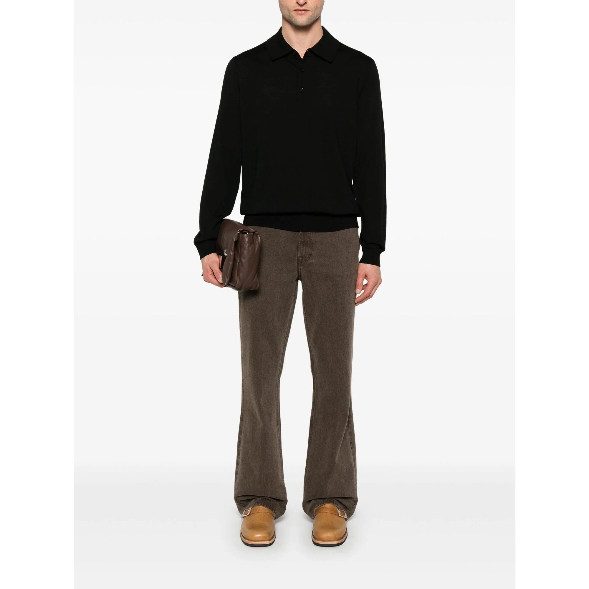 Merino Polo Sunflower vista1