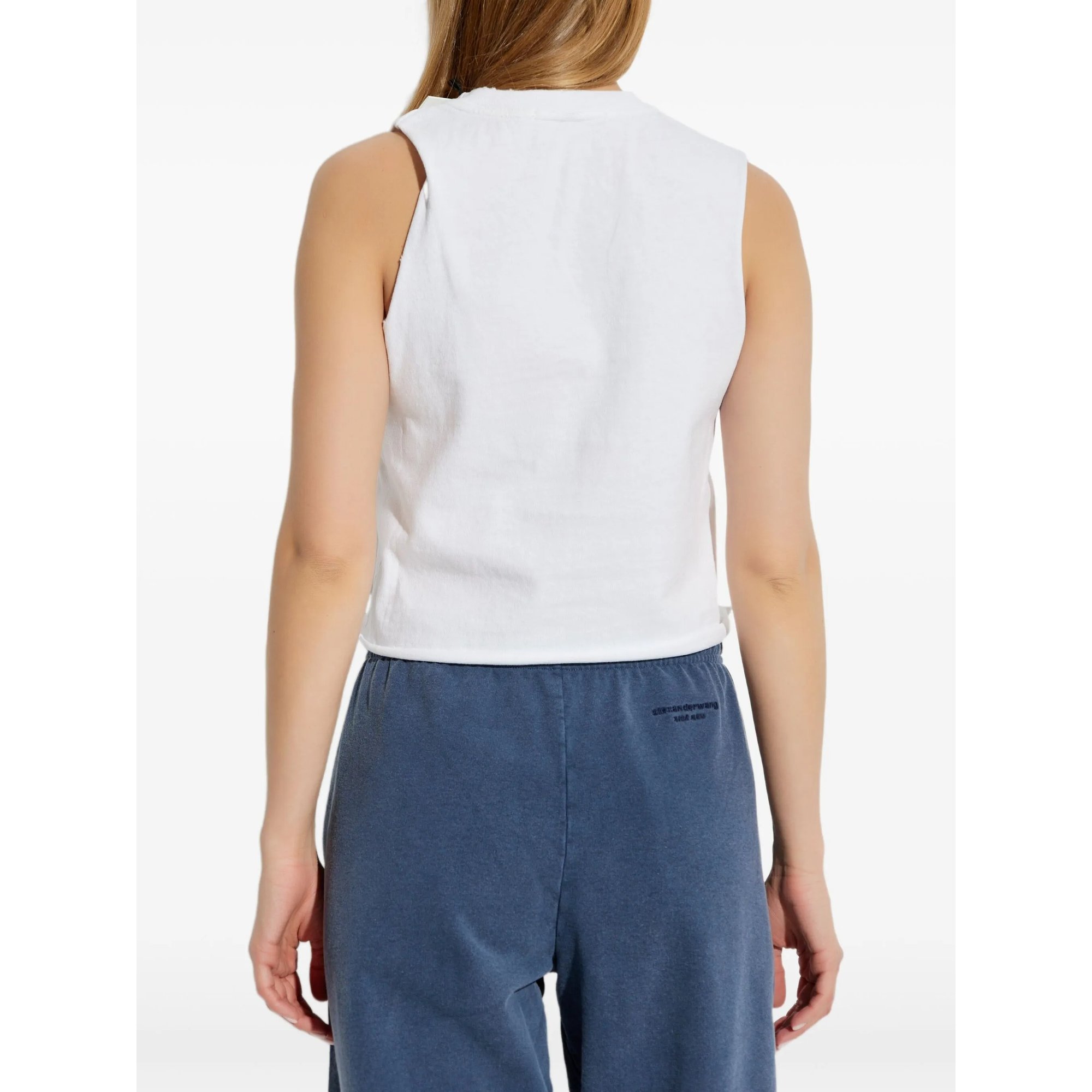 Graphic Twisted Muscle Tank Alexander Wang vista3